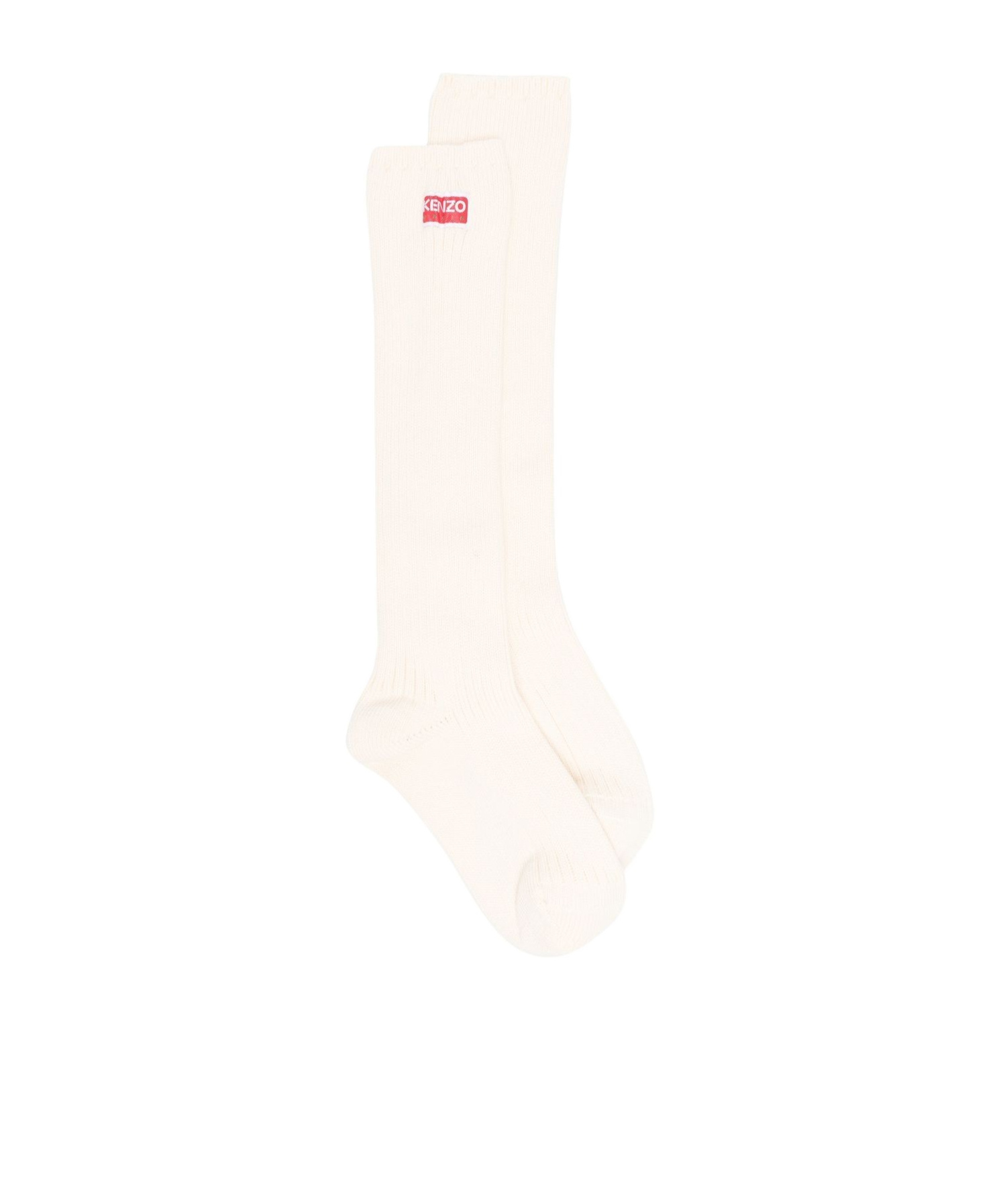 Kenzo Logo-patch Cotton-blend Socks In White