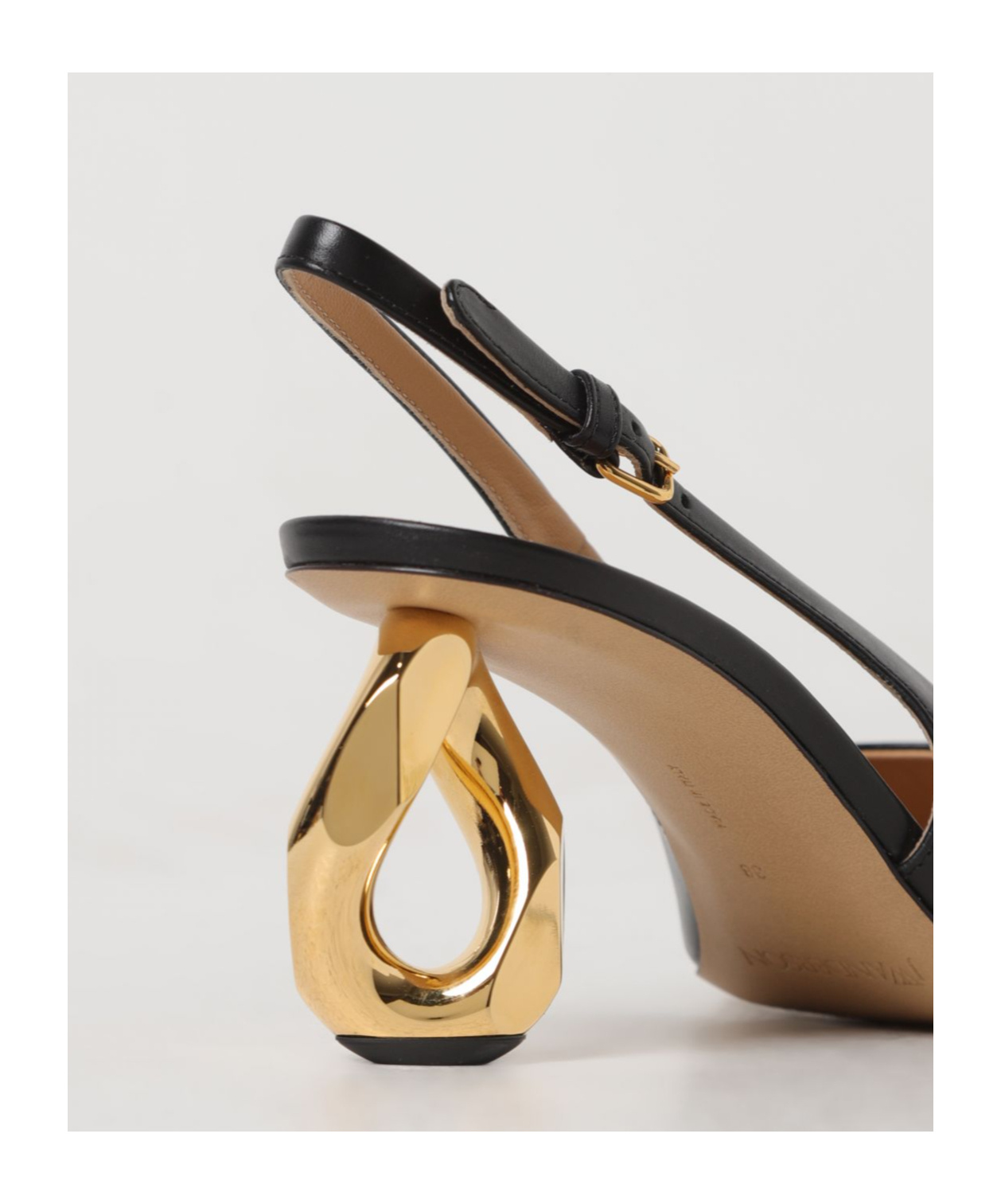 Jw Anderson Open-heeled High Heels In Black