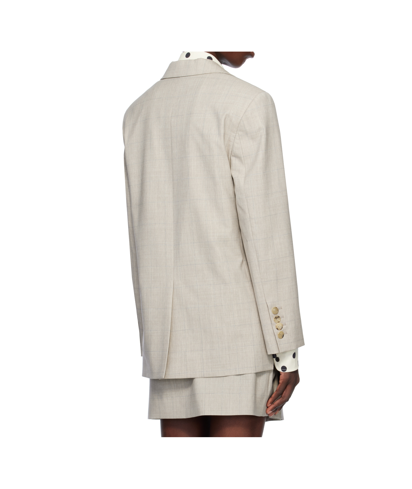 Moschino Almond Safety Pin Jacket In Neutral