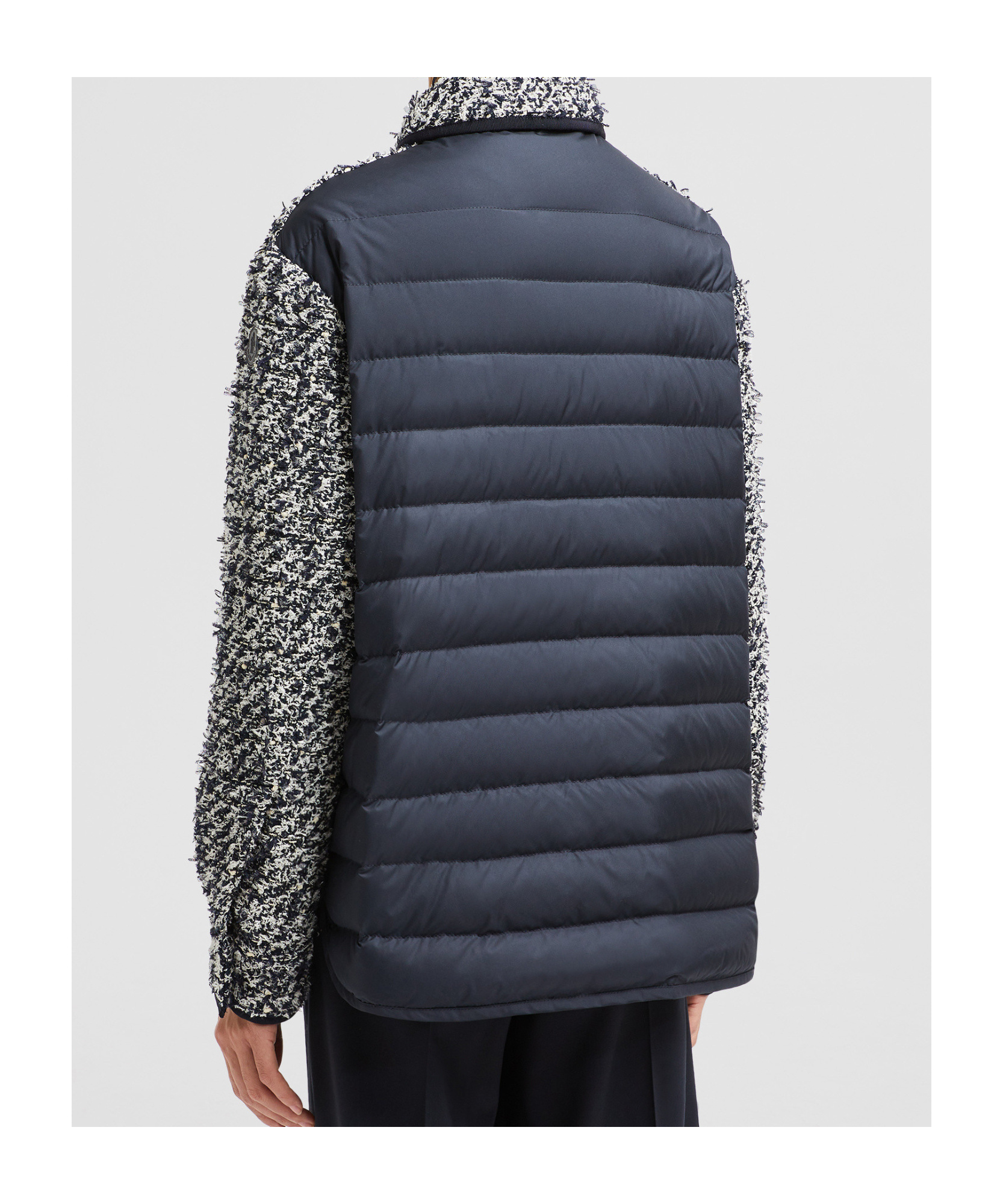 Moncler Long-sleeved Shirt And Jacket In Gray
