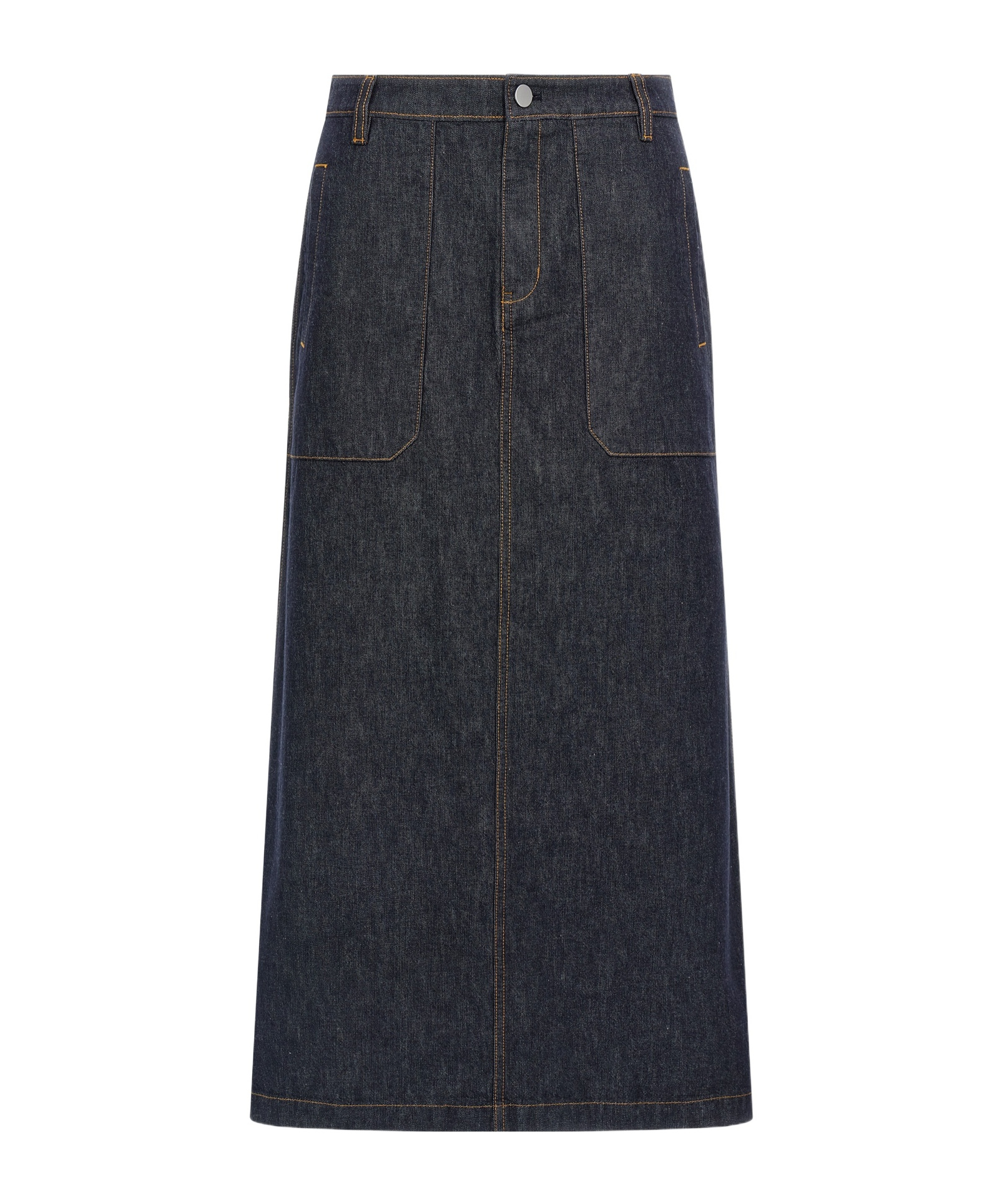 Theory Blue Denim Skirt In Black