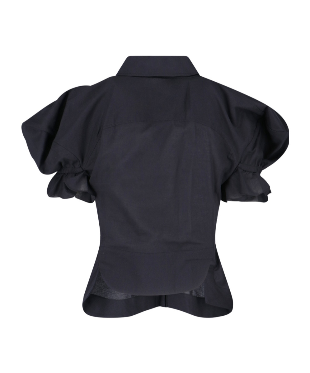 Vivienne Westwood Relaxed Fit Top Puff Sleeves In Black