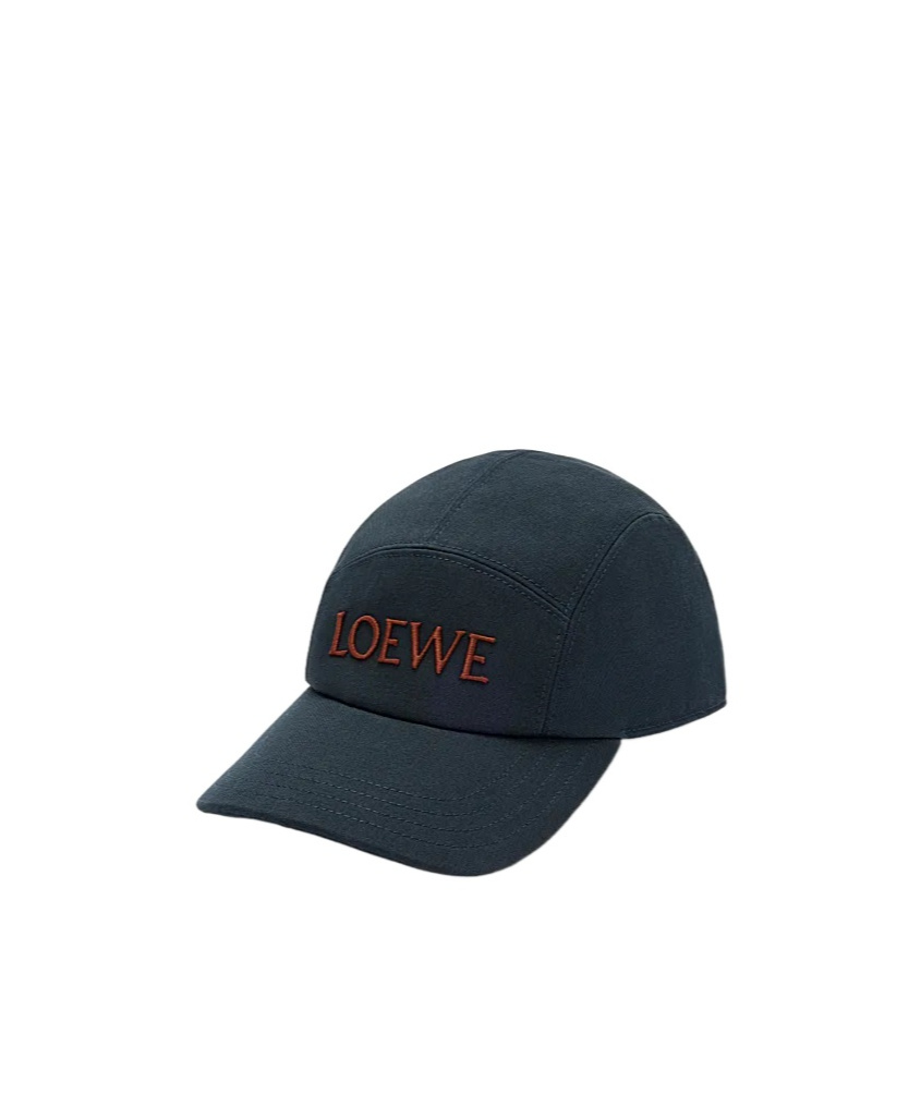 Loewe Cotton Camp Baseball Cap In Blue