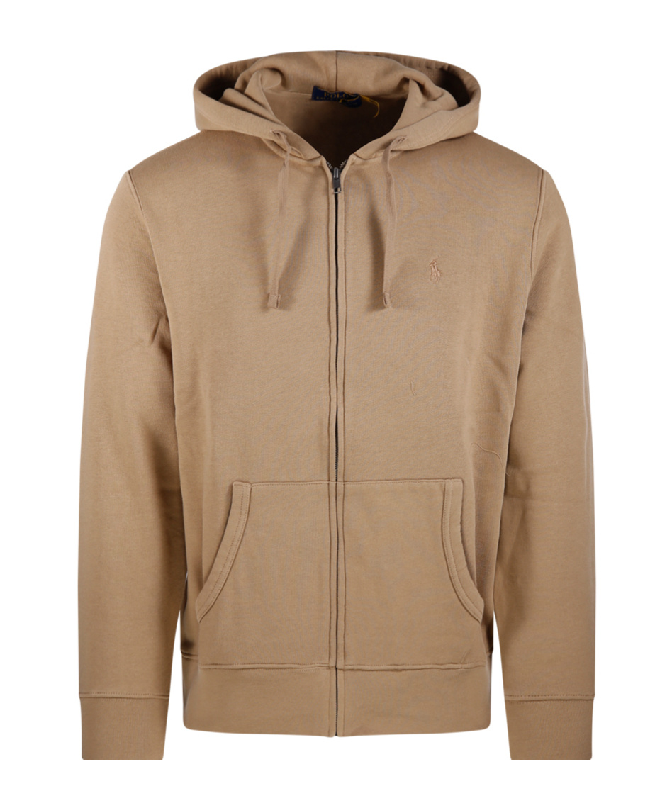 Ralph Lauren Zip-up Hoodie In Brown
