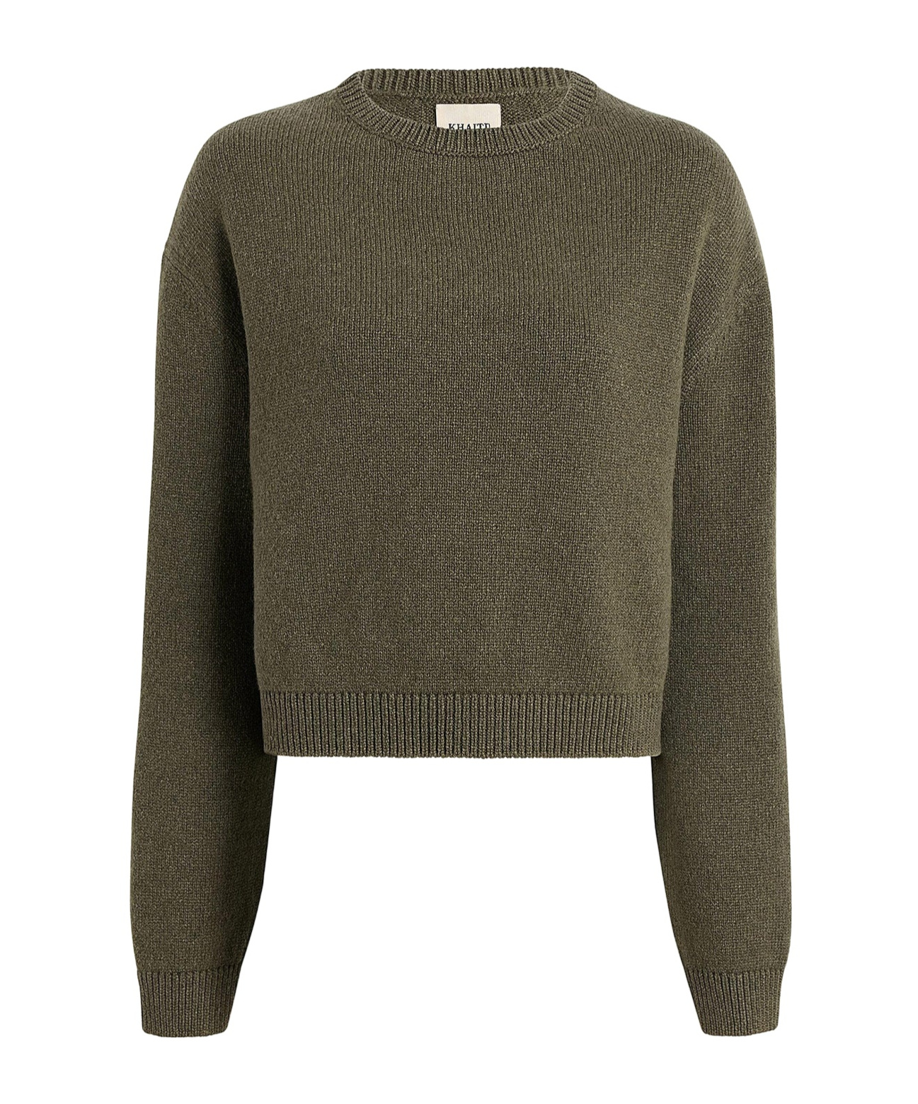 Khaite Long-sleeved Sweater In Green