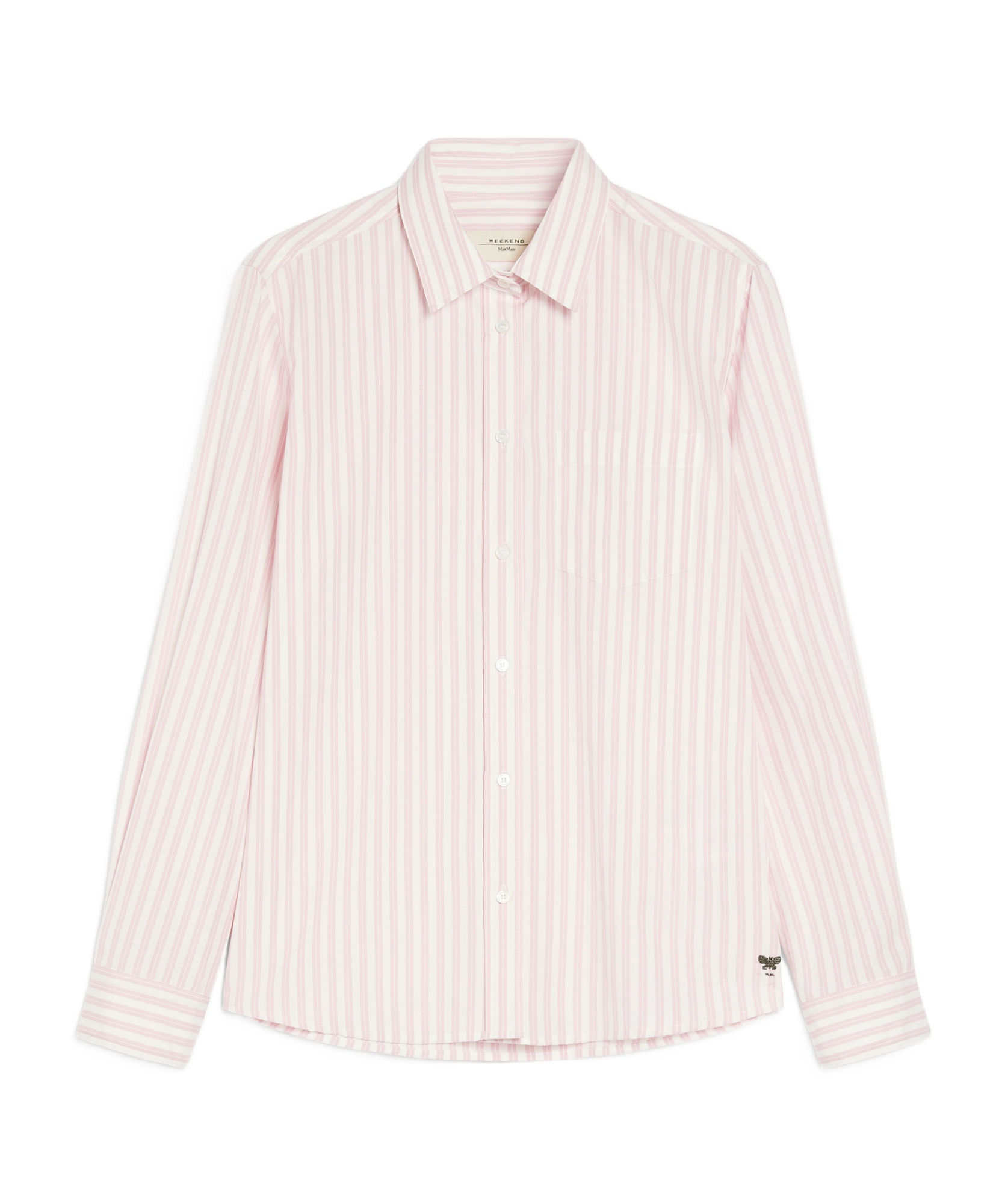 Weekend Max Mara Buttoned Striped Shirt In Neutral
