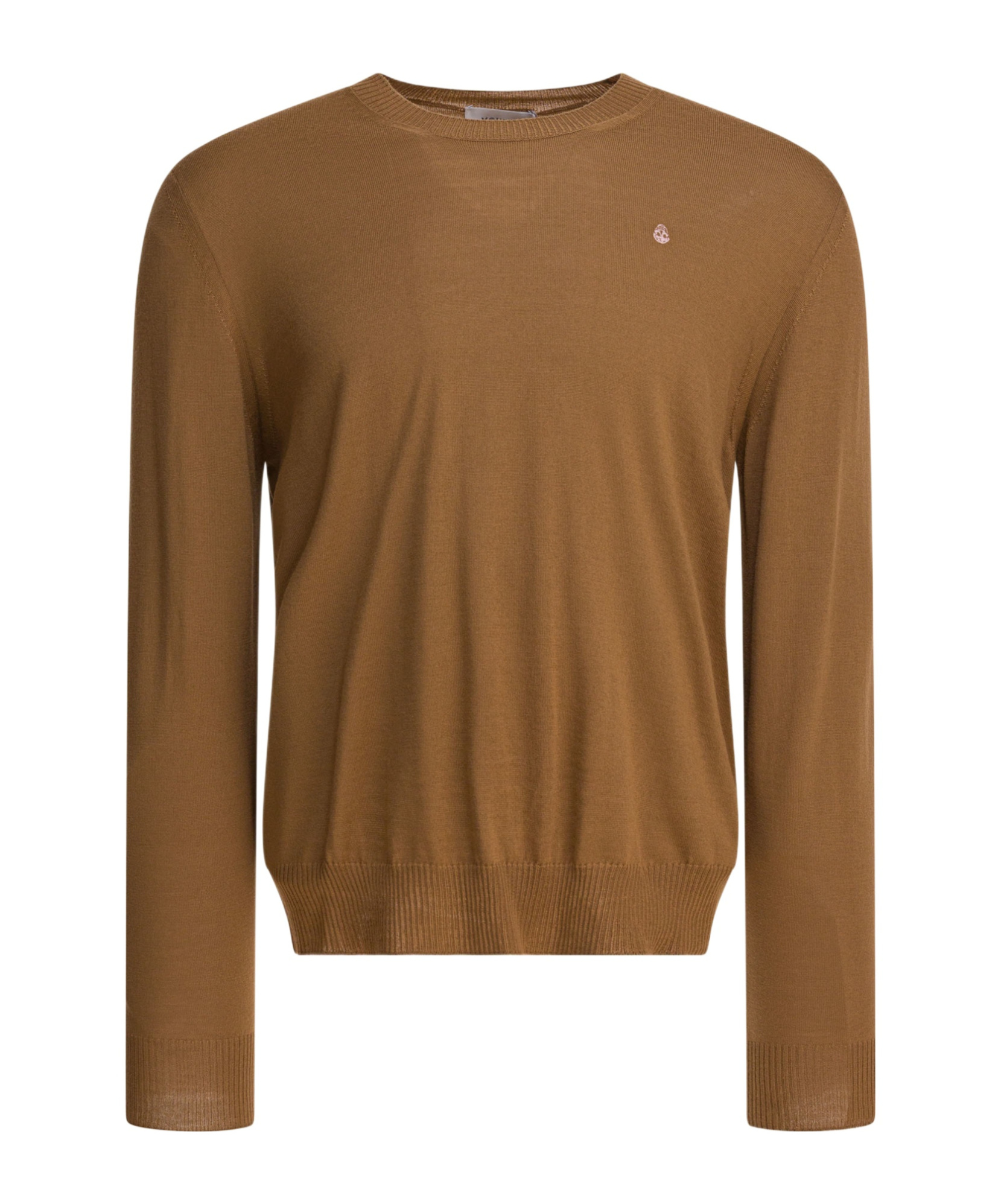Alexander Mcqueen Skull Pattern Sweater Knitwear Beige In Brown