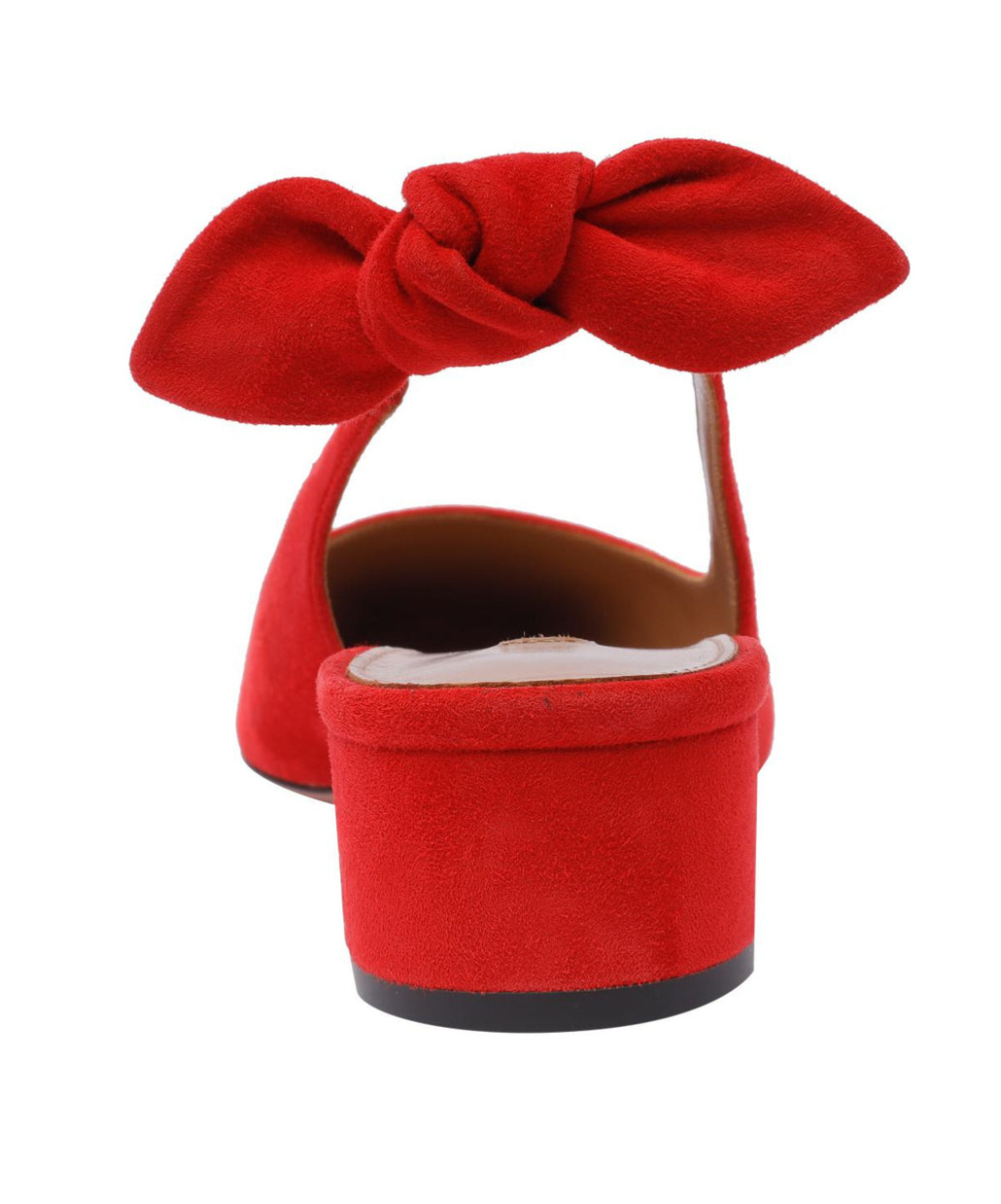 Shop Aquazzura Bow-tie Slingback Pumps In Red