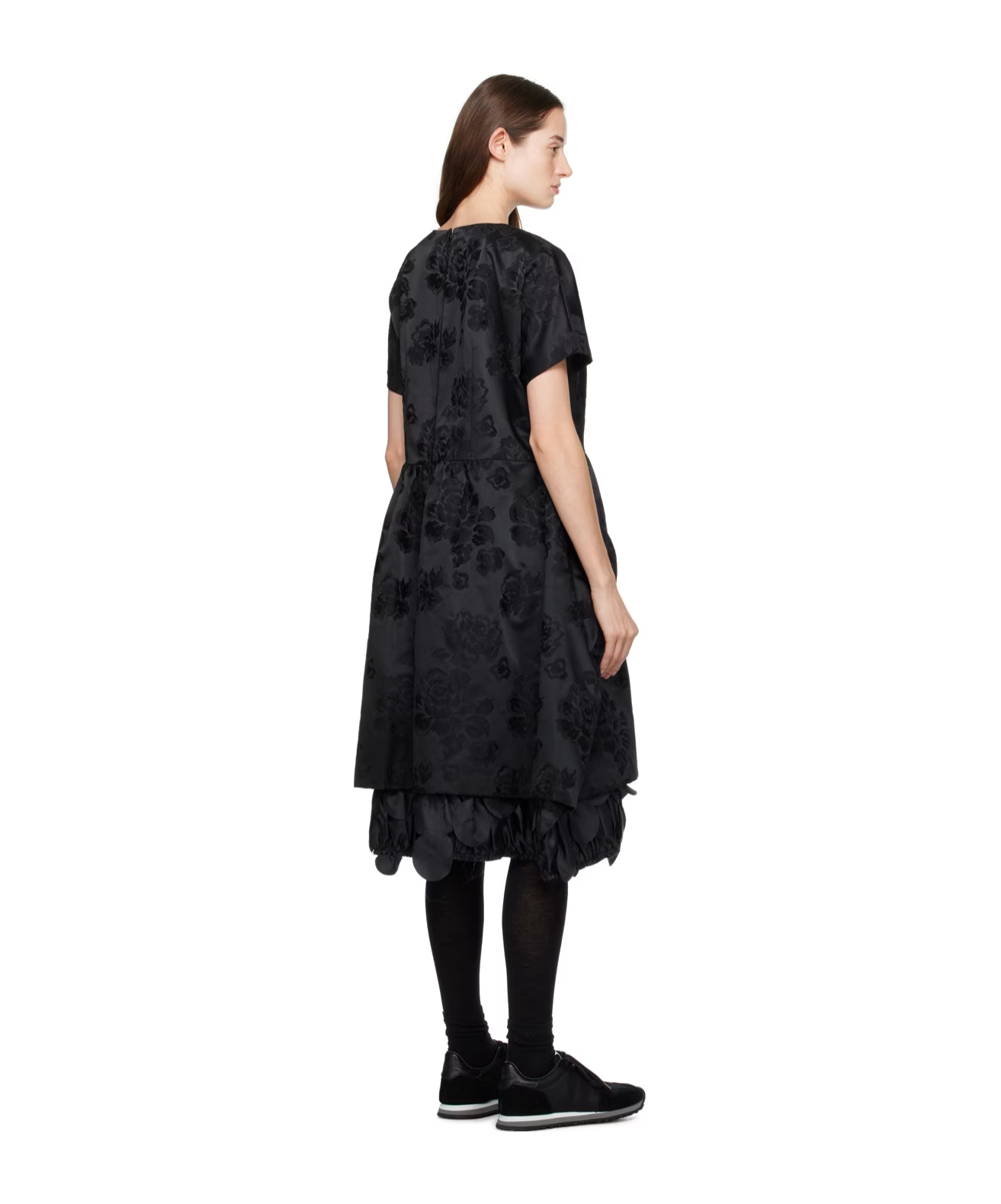 COMME DES GARÇONS MEDIUM-LENGTH FLORAL DRESS 