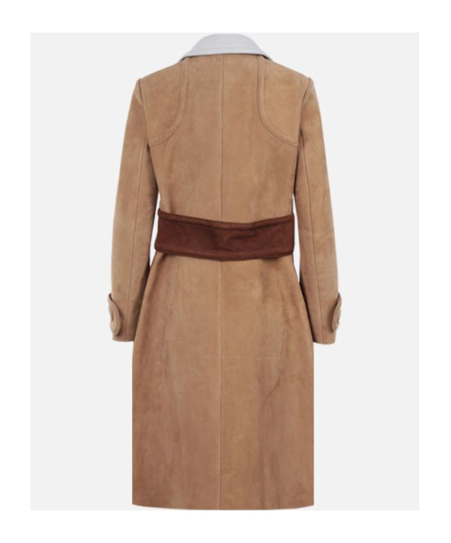 Miu Miu Long-sleeved Coat In Multi