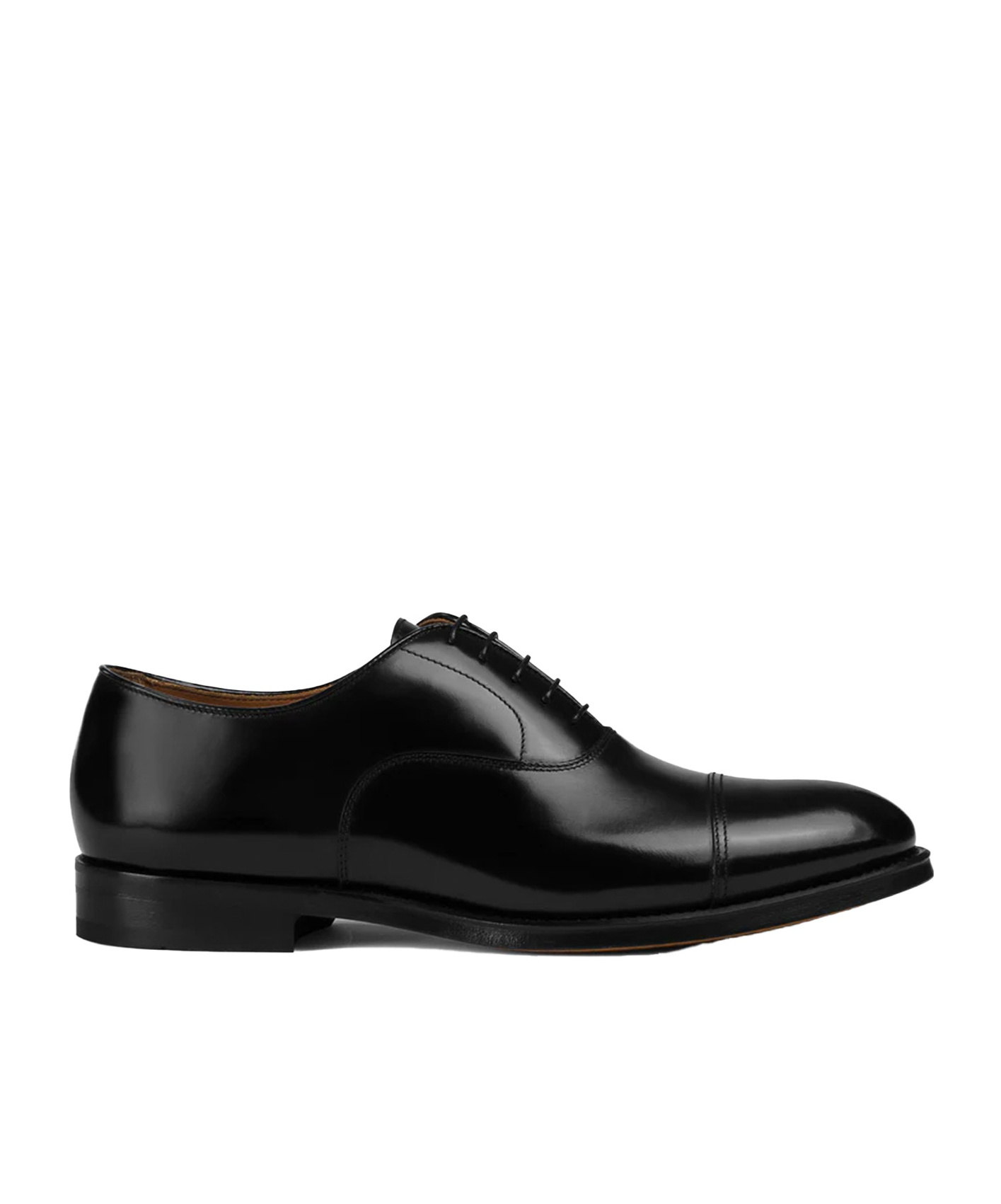 Doucal's Blue Oxford Shoes In Brushed Leather With Toe Cap