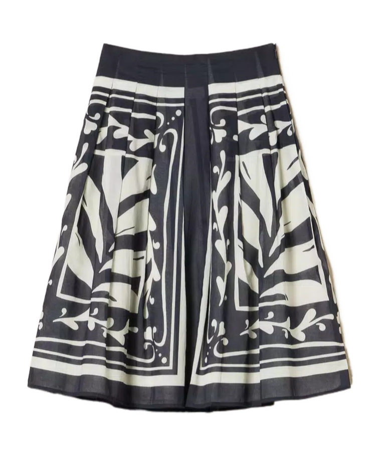 Twinset Floral-print Pleated Skirt