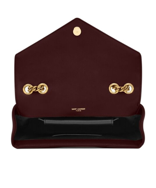Saint Laurent Loulou Small In Quilted Lambskin In Burgundy