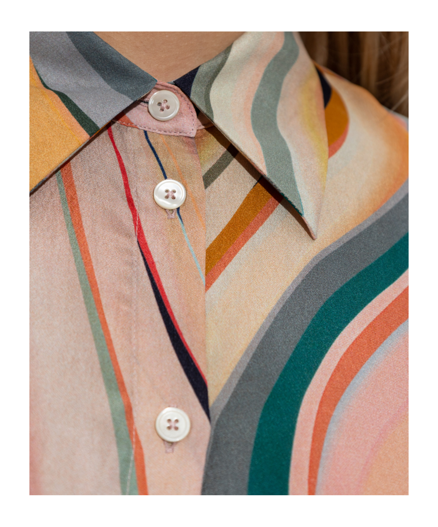 Ps By Paul Smith Ps Paul Smith Shirt With Silk Finish In Nude
