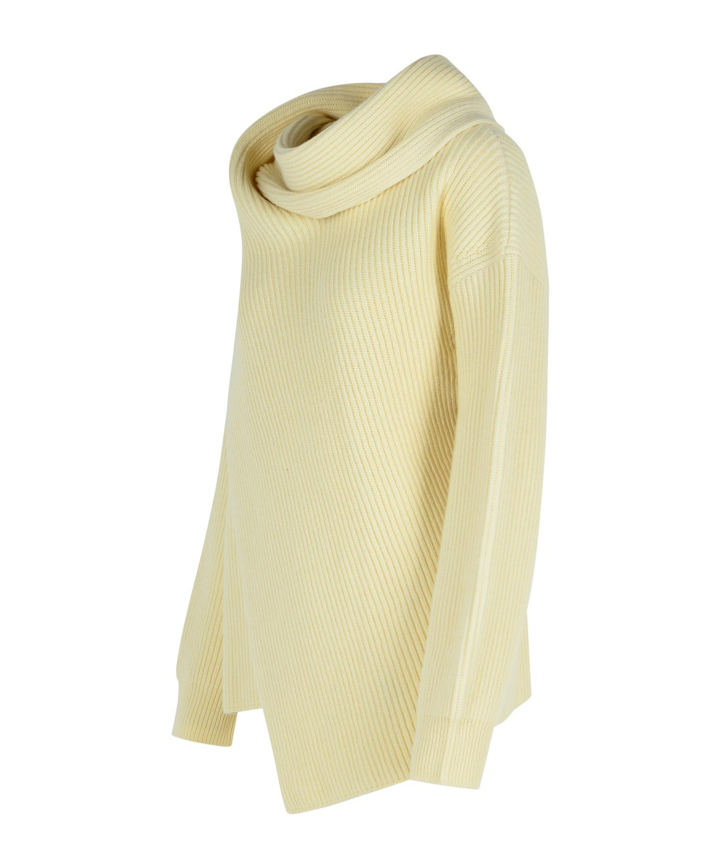 Jil Sander Long Sleeve Sweater In Yellow
