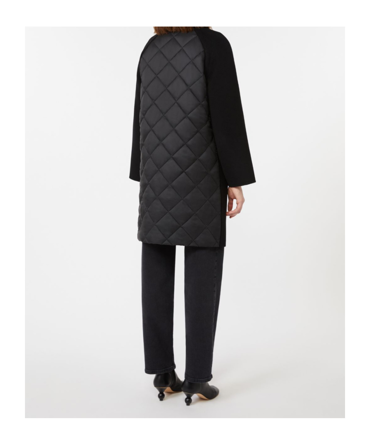 Weekend Max Mara Round Neck Dress In Black
