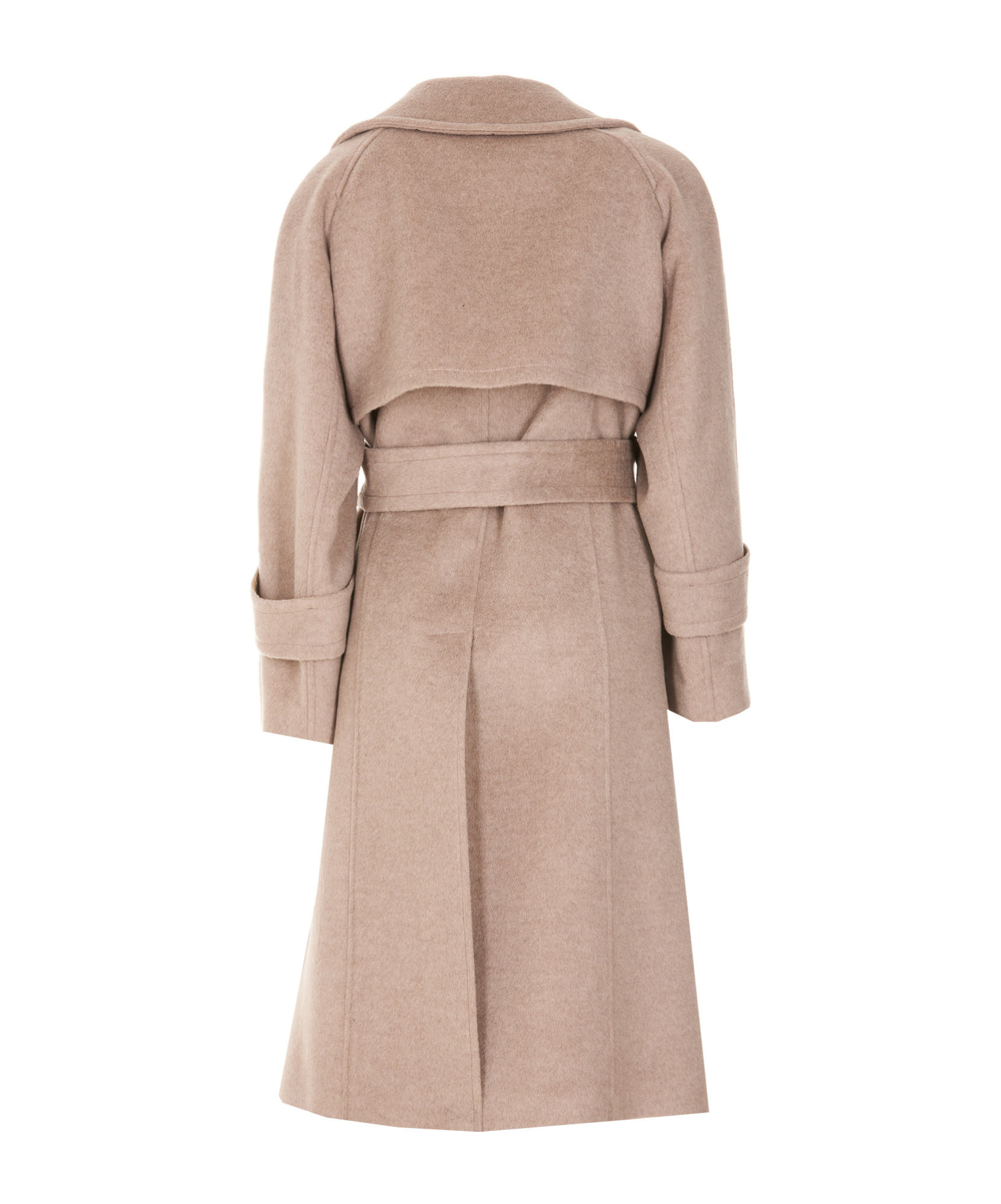 Dondup Double-breasted Coat In Nude