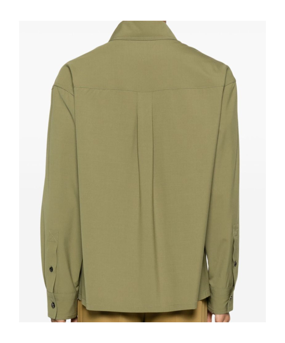 Bottega Veneta Long-sleeved Shirt In Green