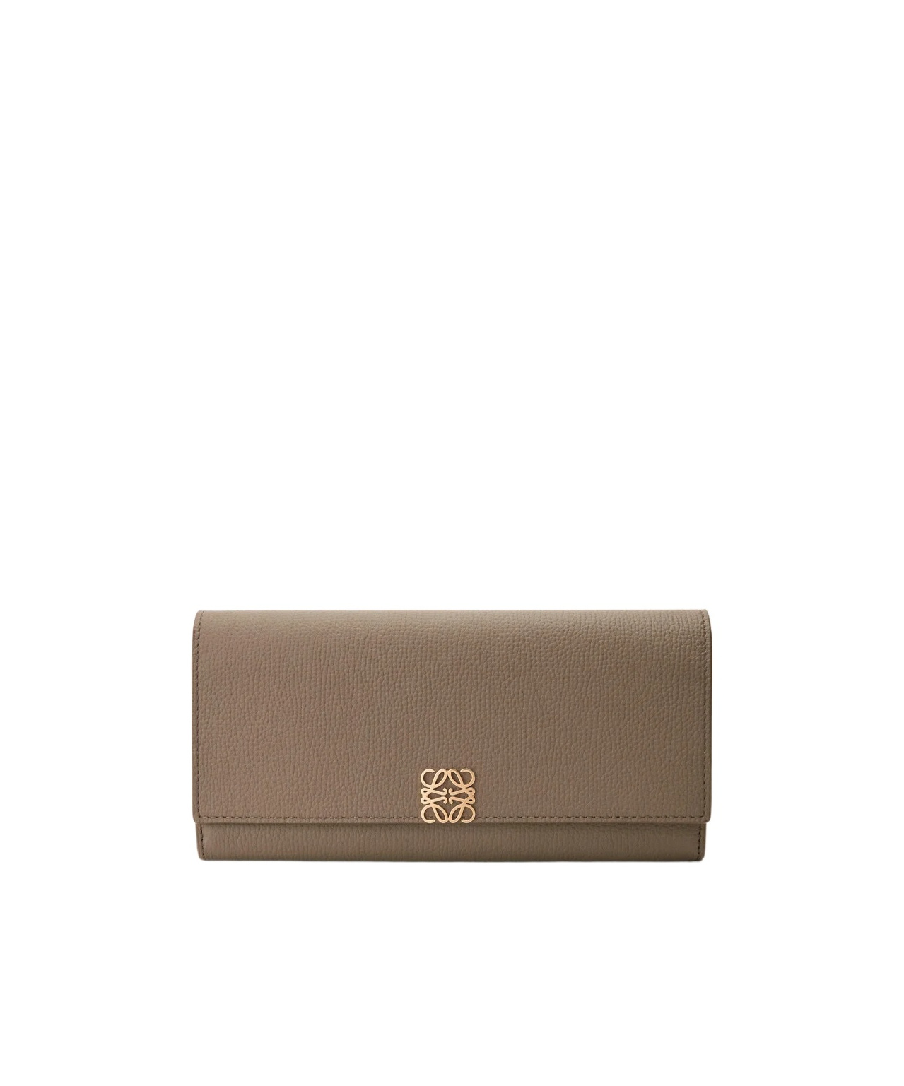 Loewe Anagram Continental Wallet In Pebble Grained Calfskin In Brown