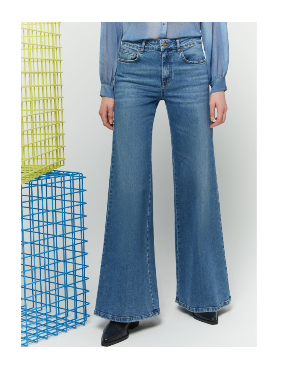 IBLUES OVERSIZED FLARED JEANS