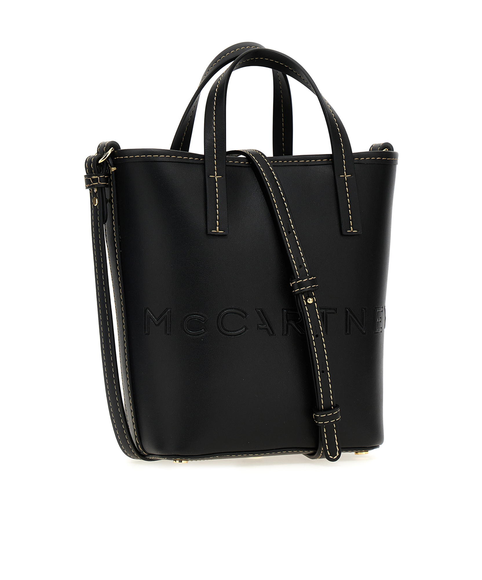 Stella Mccartney Black Alter Mat Satchel Bag In Black