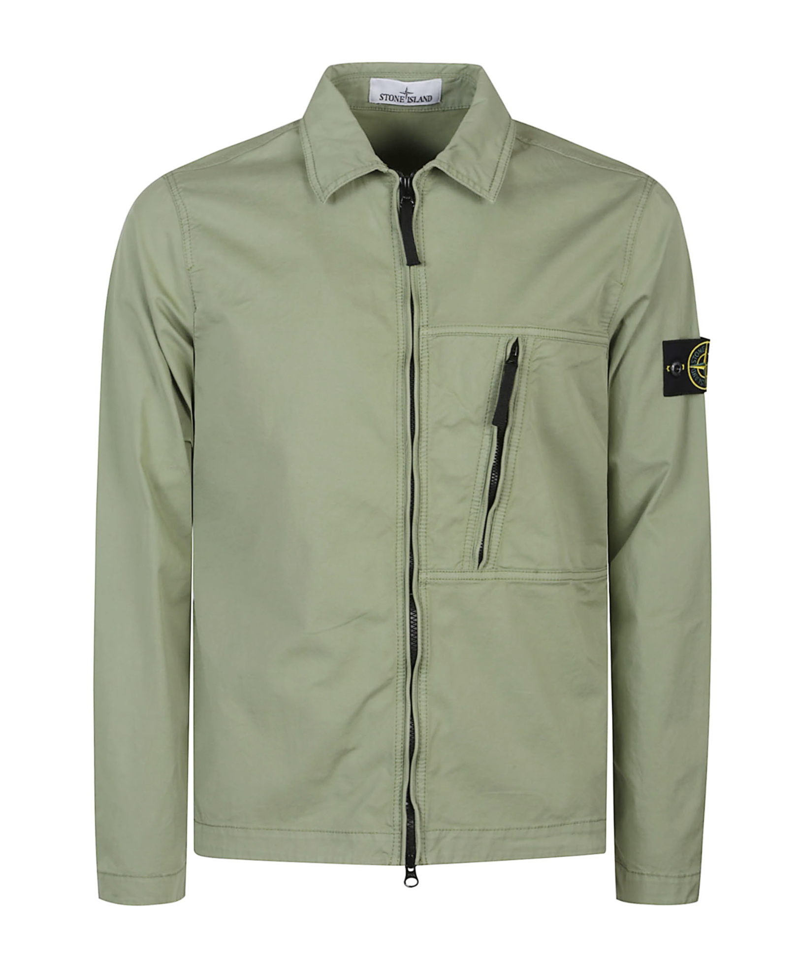 Stone Island Zip-fastening Pocket Jacket In Burgundy