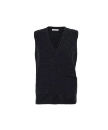 The Row V-neck Sweater In Gray