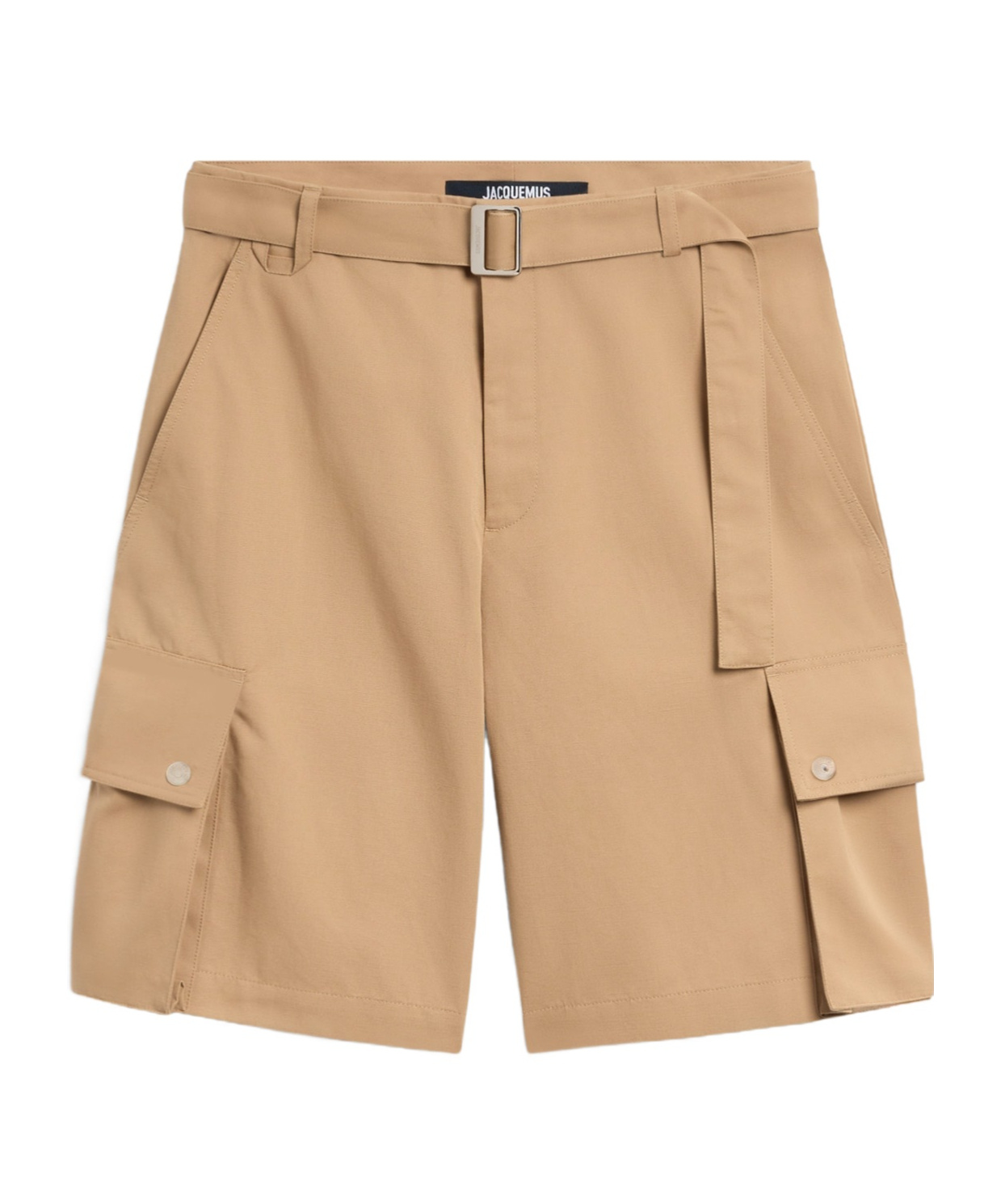 Jacquemus Le Cargo Bermuda Shorts In Nude