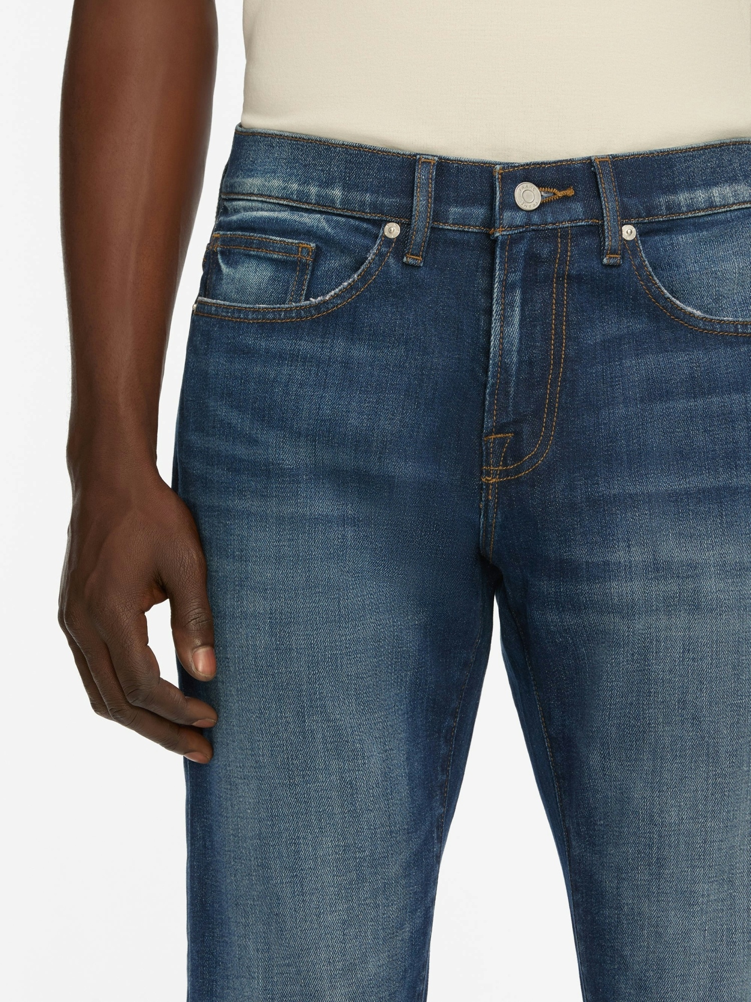 Frame Belt Loop Jeans In Blue