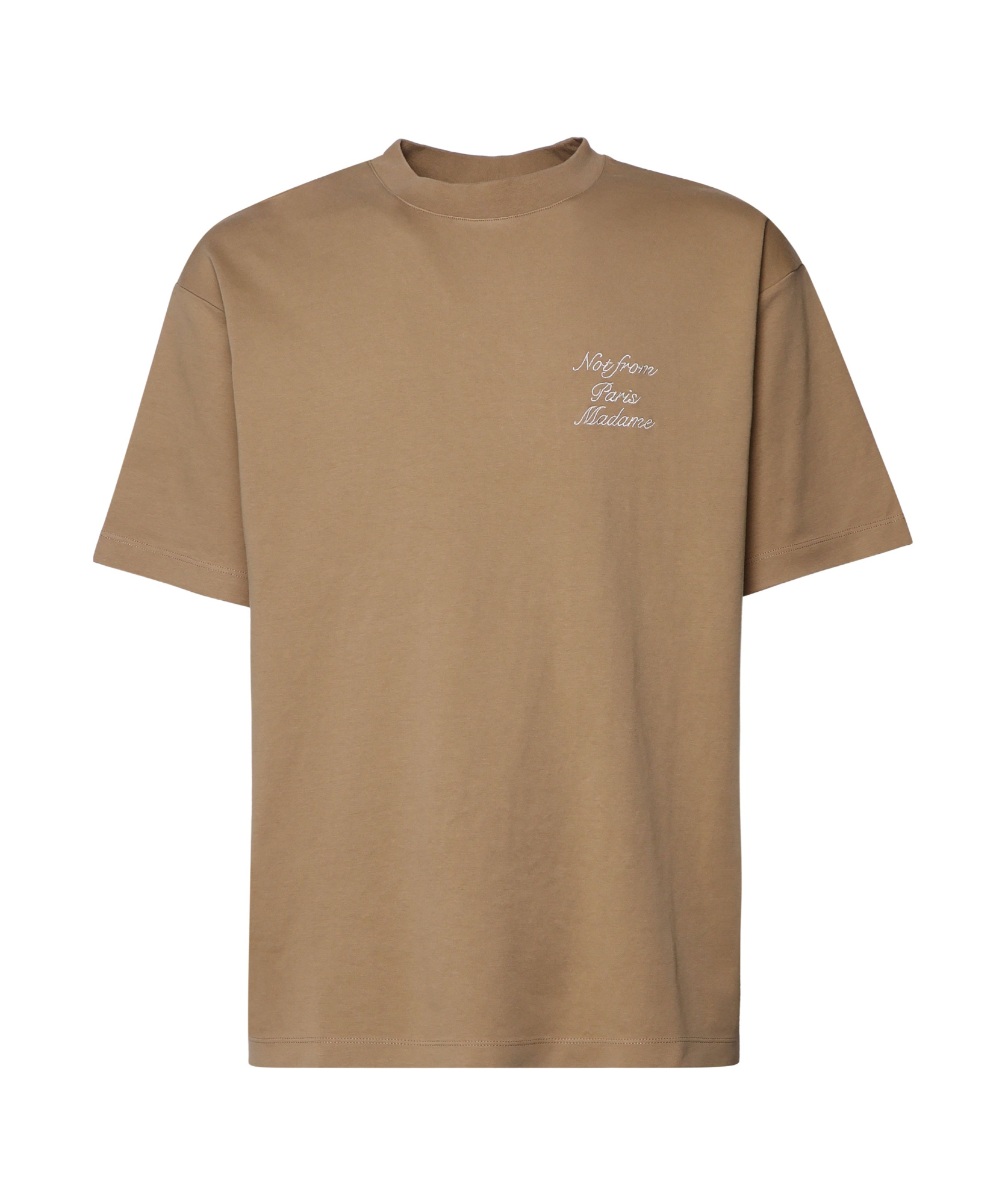 Drôle De Monsieur T-shirt Le T-shirt Slogan Classique In Brown