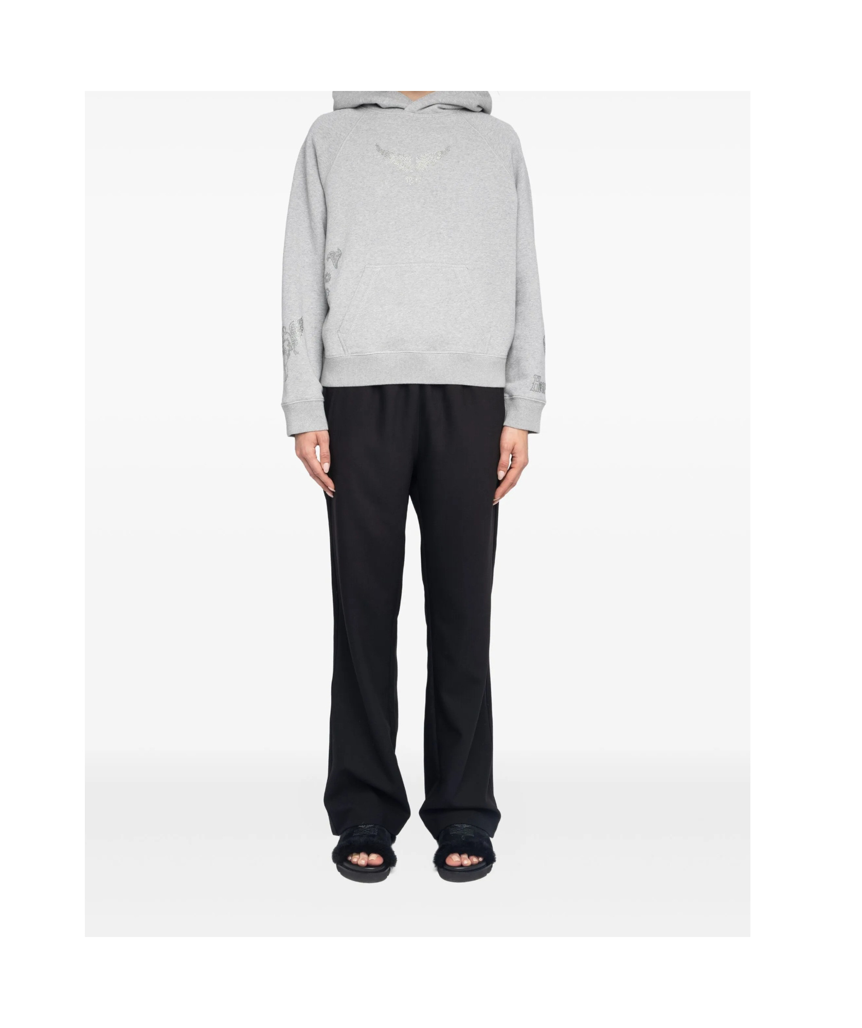Zadig & Voltaire Long Sleeve Sweatshirt In Gray