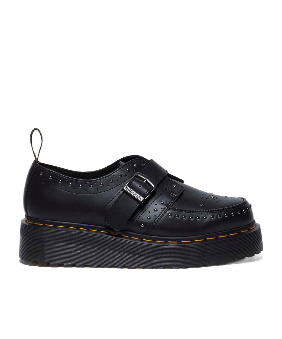 Dr. Martens Rivet Flats In Black