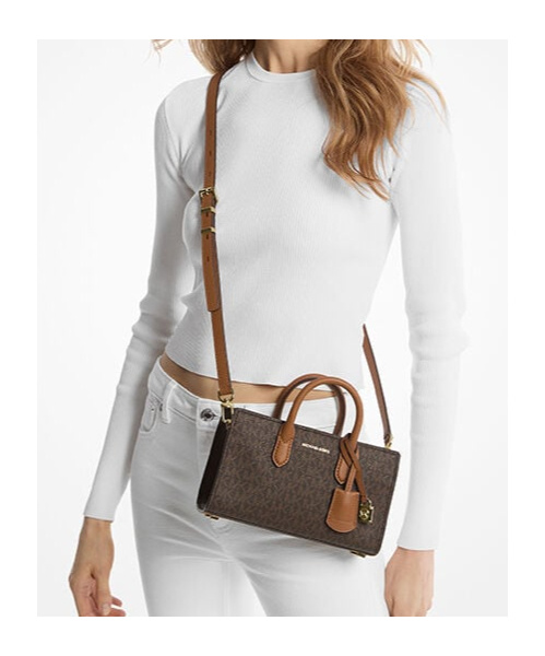 Michael Kors Michael Scarlett East West Satchel Bag In Brown