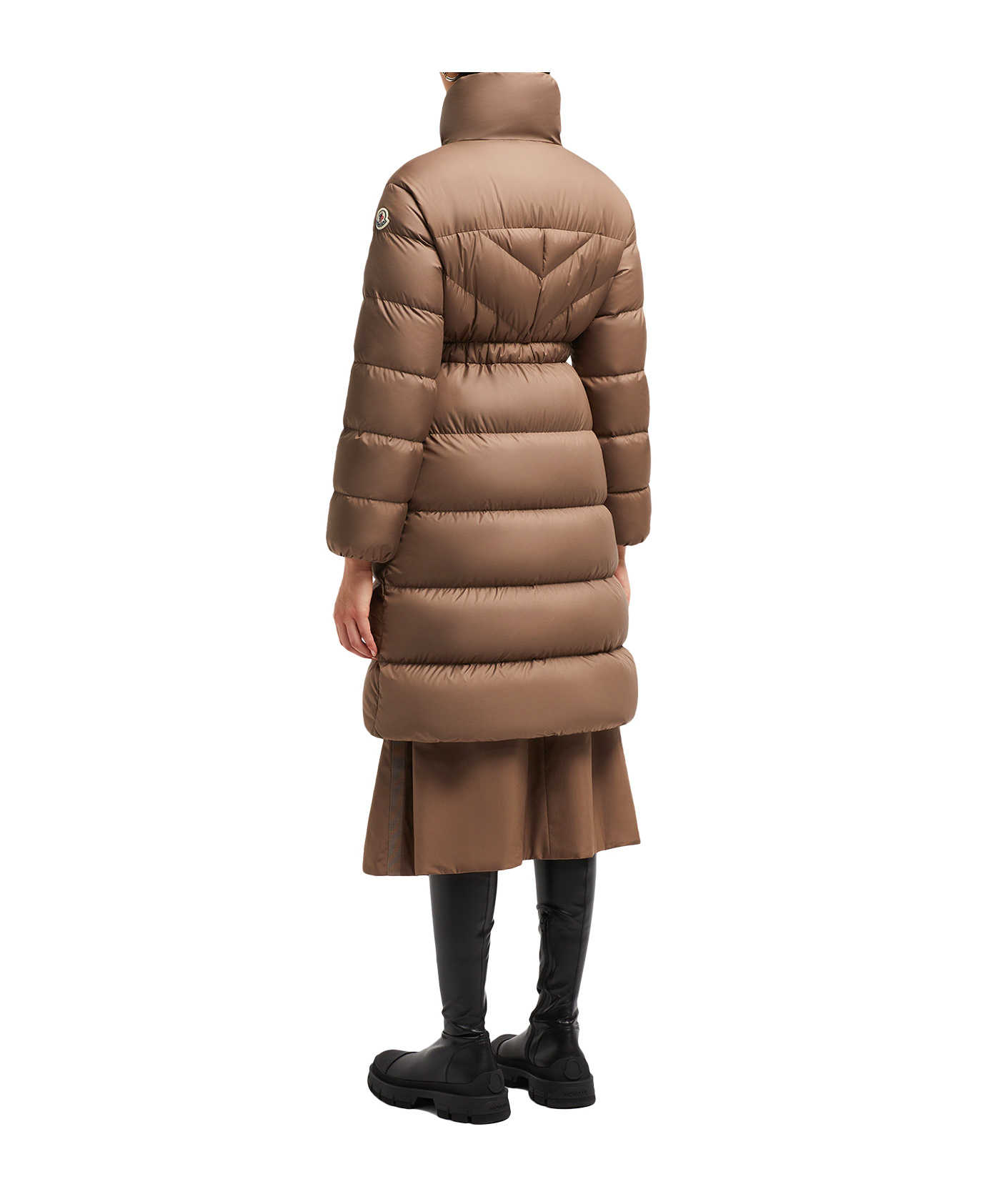 Moncler Brou Coat In Brown