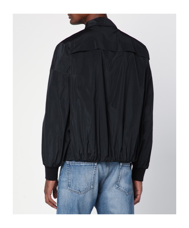 Alexander Mcqueen Logo-embroidered Zip-up Jacket In Black