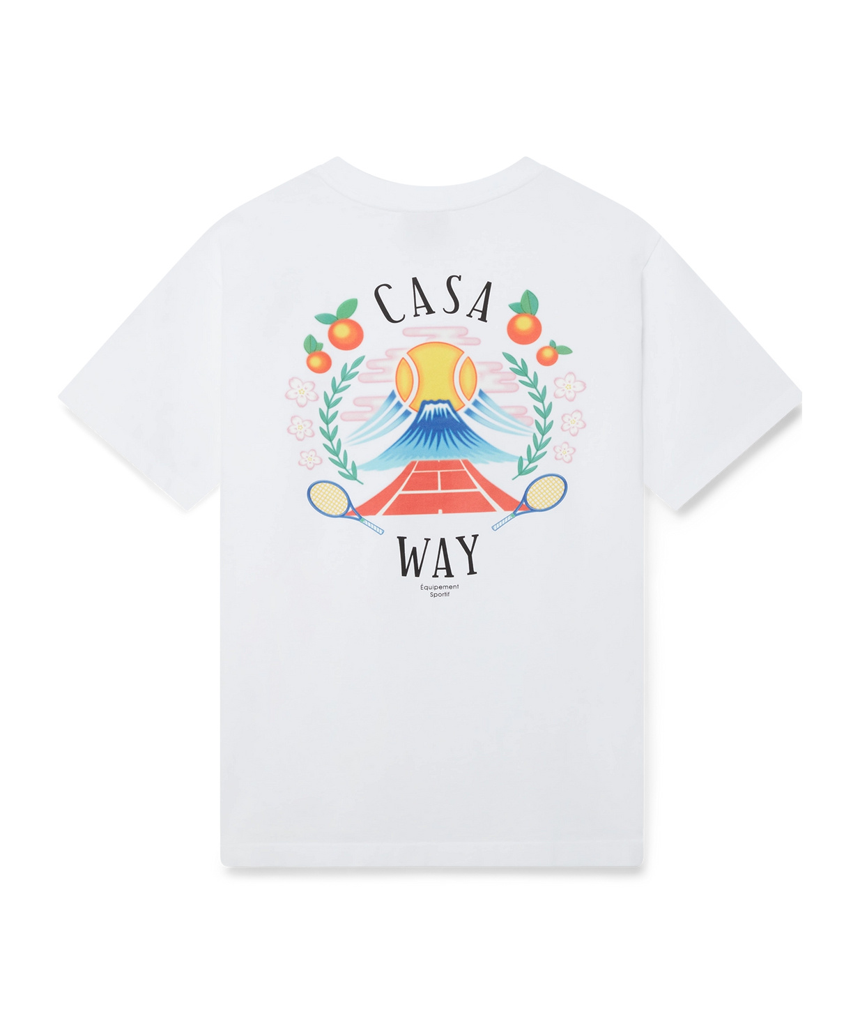 Casablanca Casa Way Mountain Printed T-shirt In White