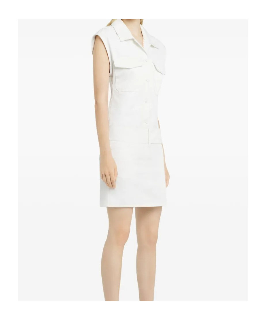 Shop Courrèges Sleeveless Shirt In White