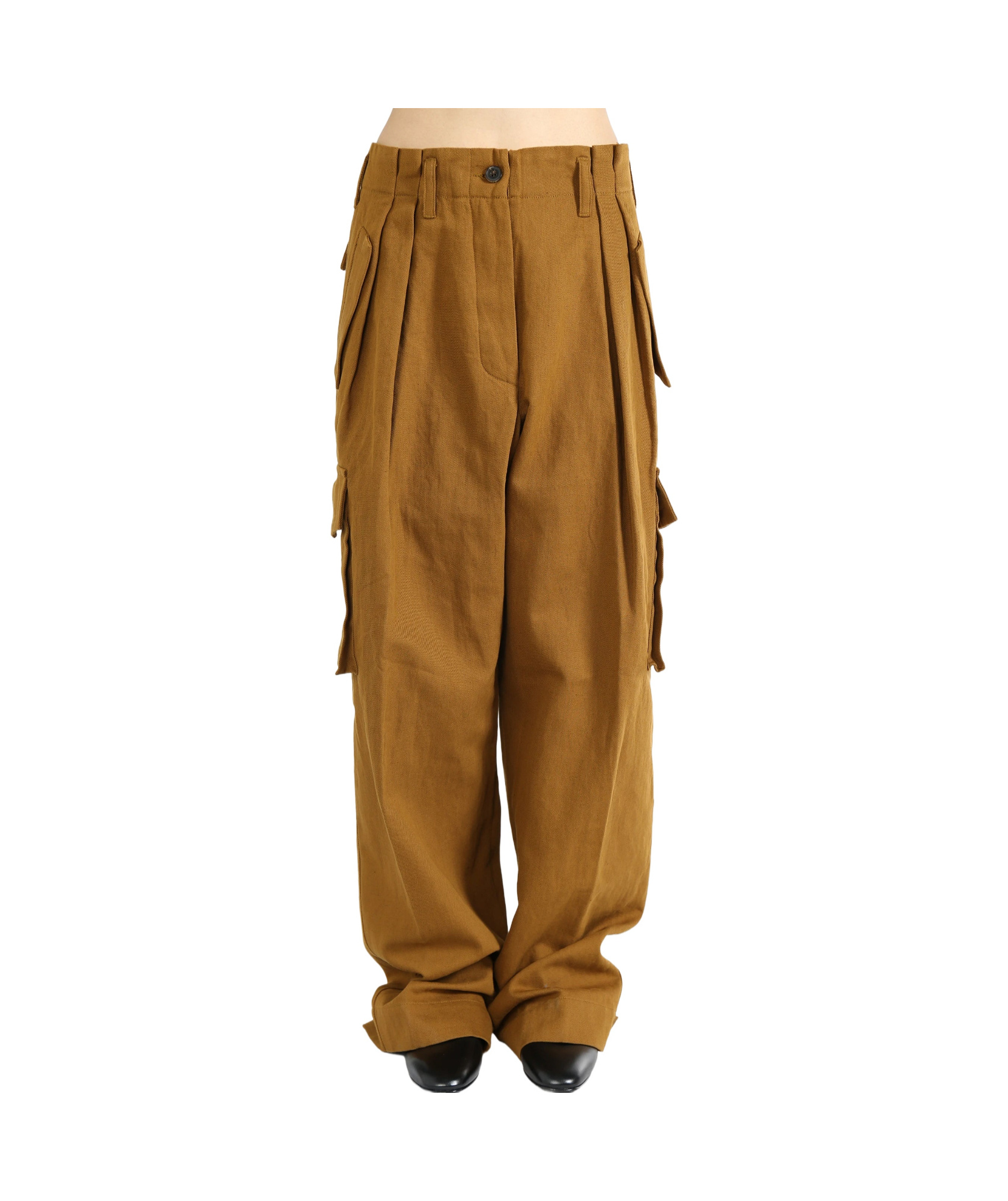 Dries Van Noten Work Casual Pants In Brown