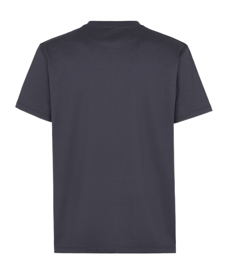 Fendi Short-sleeved Round Collar T-shirt In Black