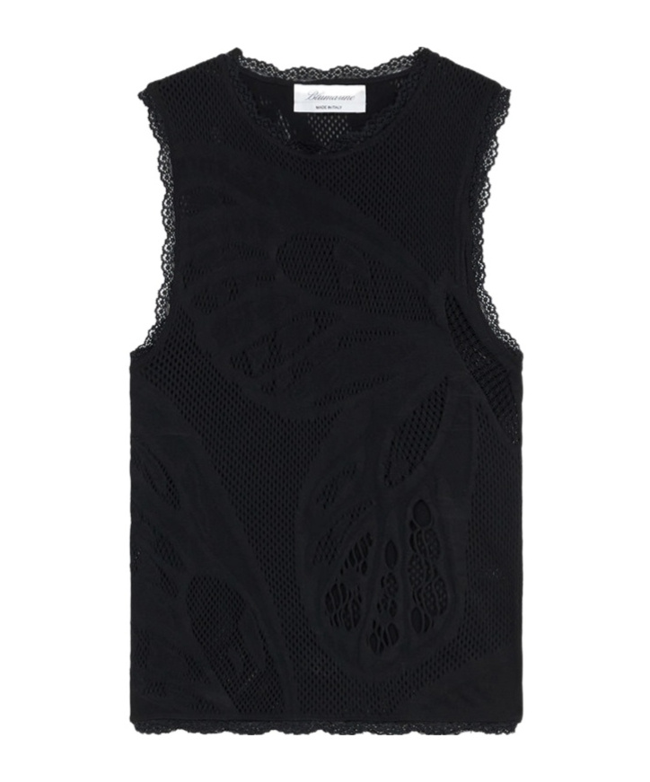 Blumarine Lace-trim Tank Top