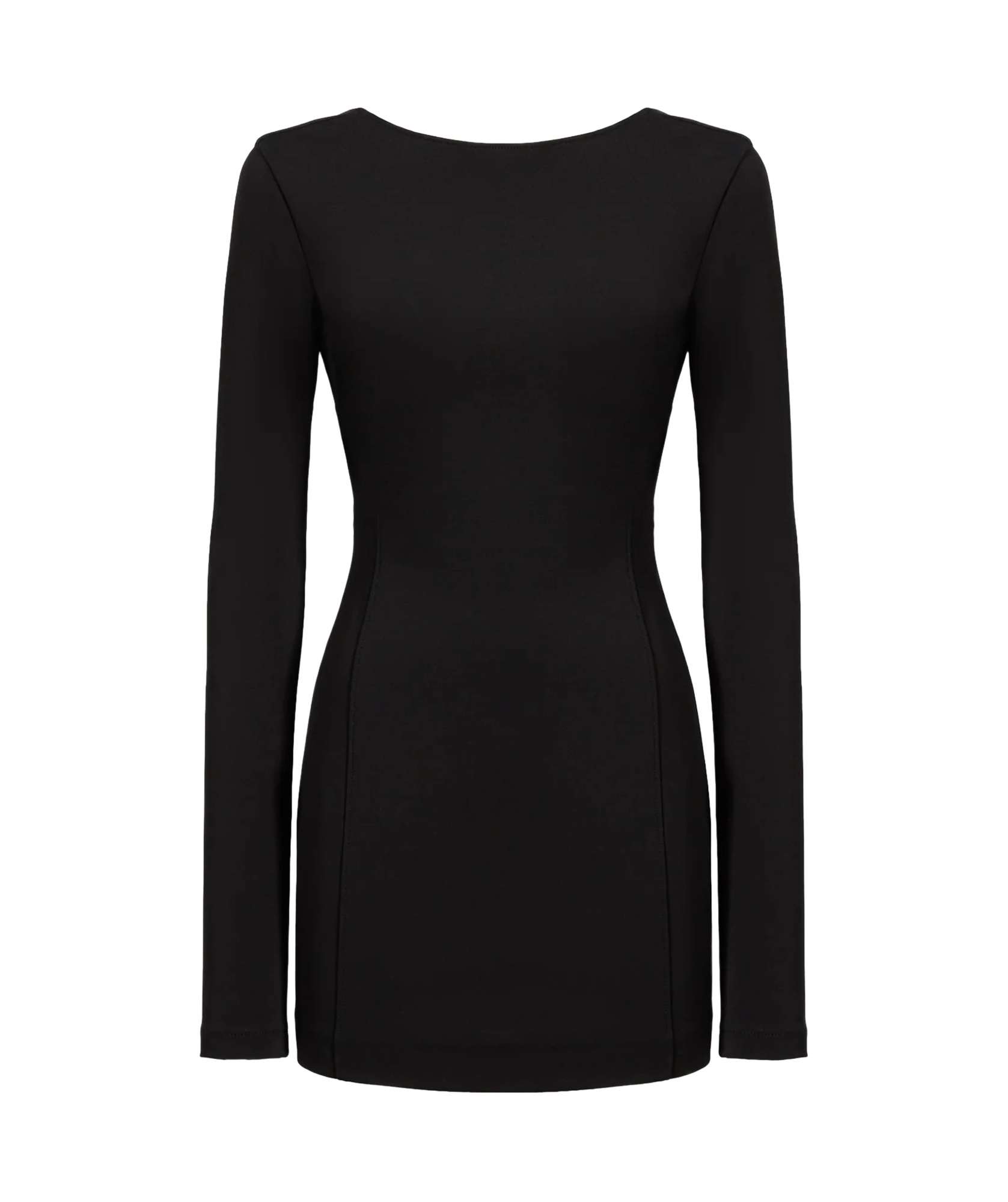 The Andamane Long-sleeved Dress In Black