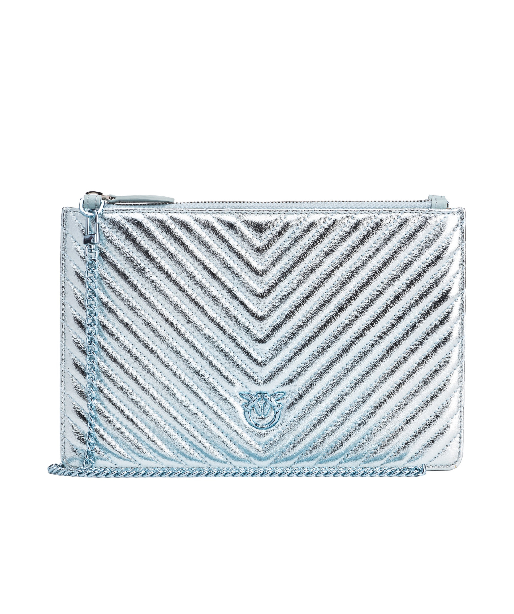 Pinko Logo Logo Handbag In White