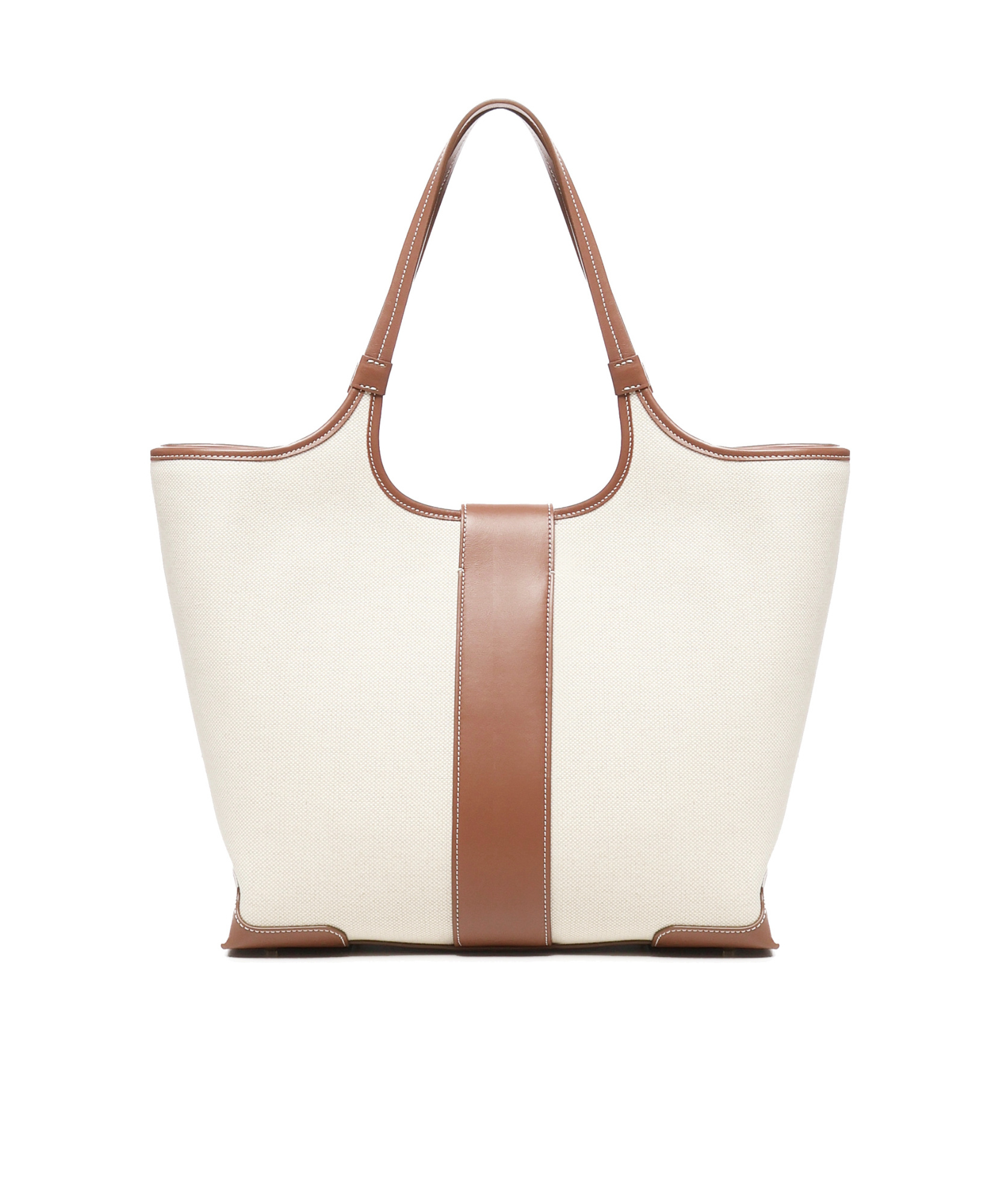 Roger Vivier Buckle Detailed Shopping Bag In White