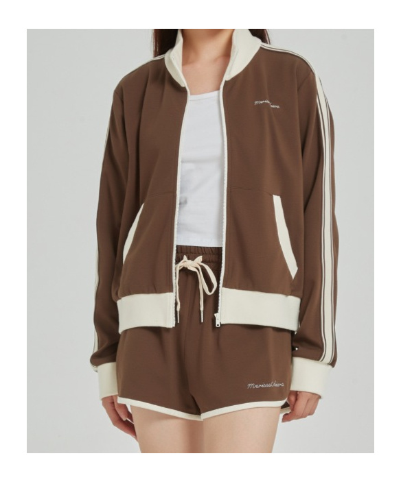 Marissa Chiara Long-sleeved Zip-up Jacket In Multi