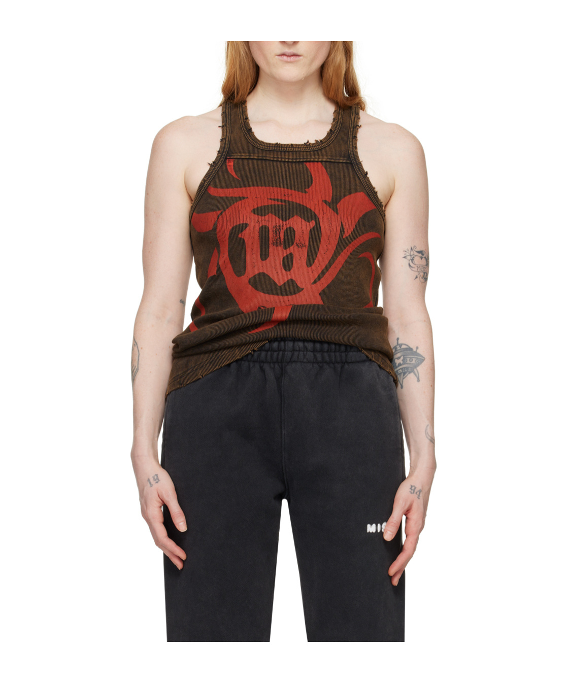 Misbhv Graphic-print Top In Black