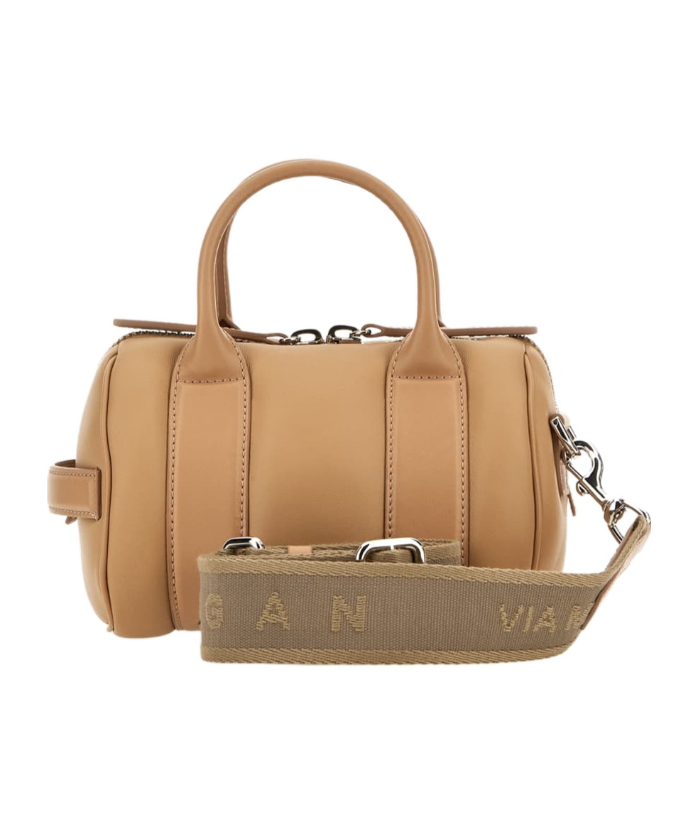 Hogan Bam Bam Bowling Bag Mini In Nude