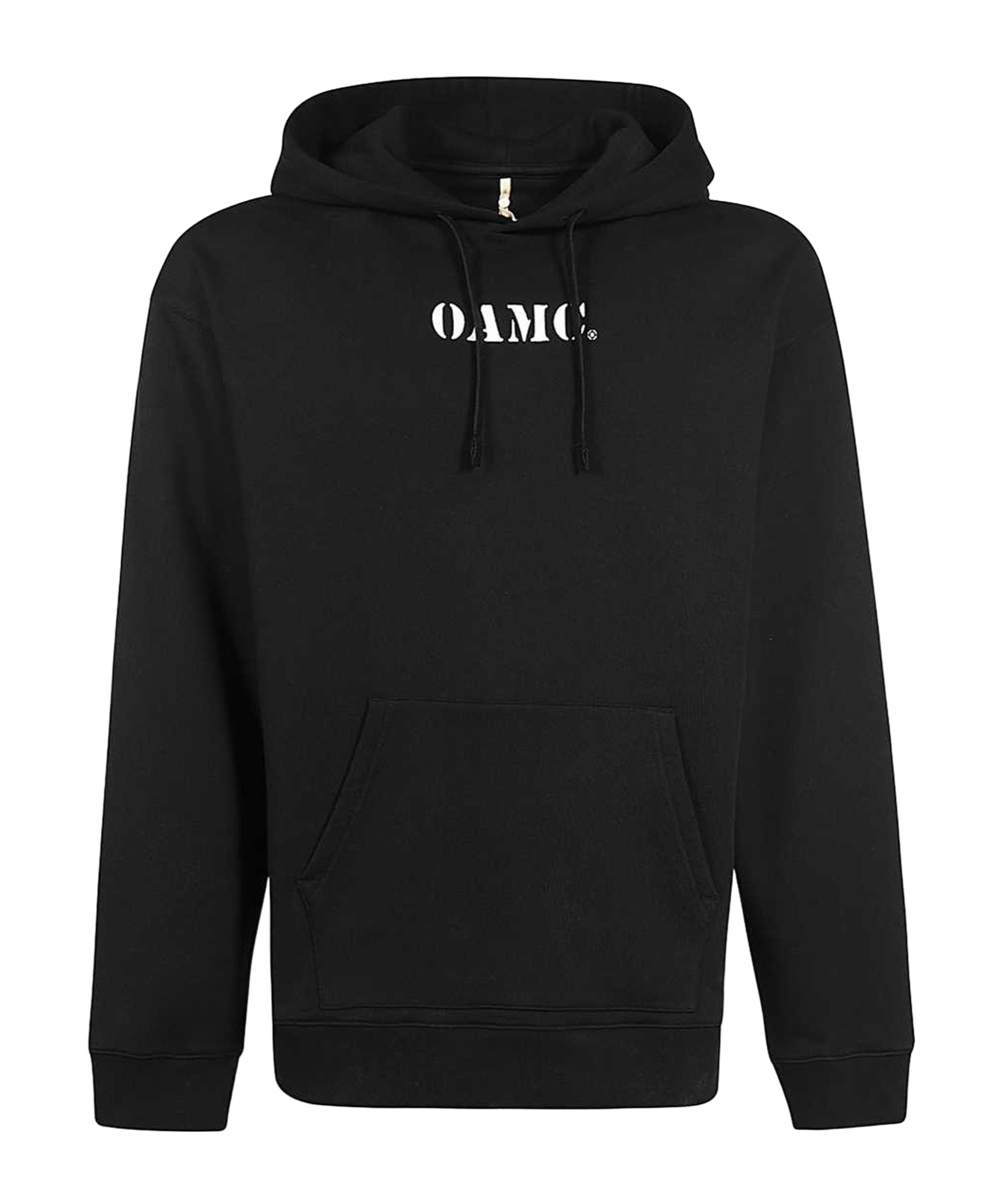 Oamc Midstream Organic Cotton Hoodie In Black