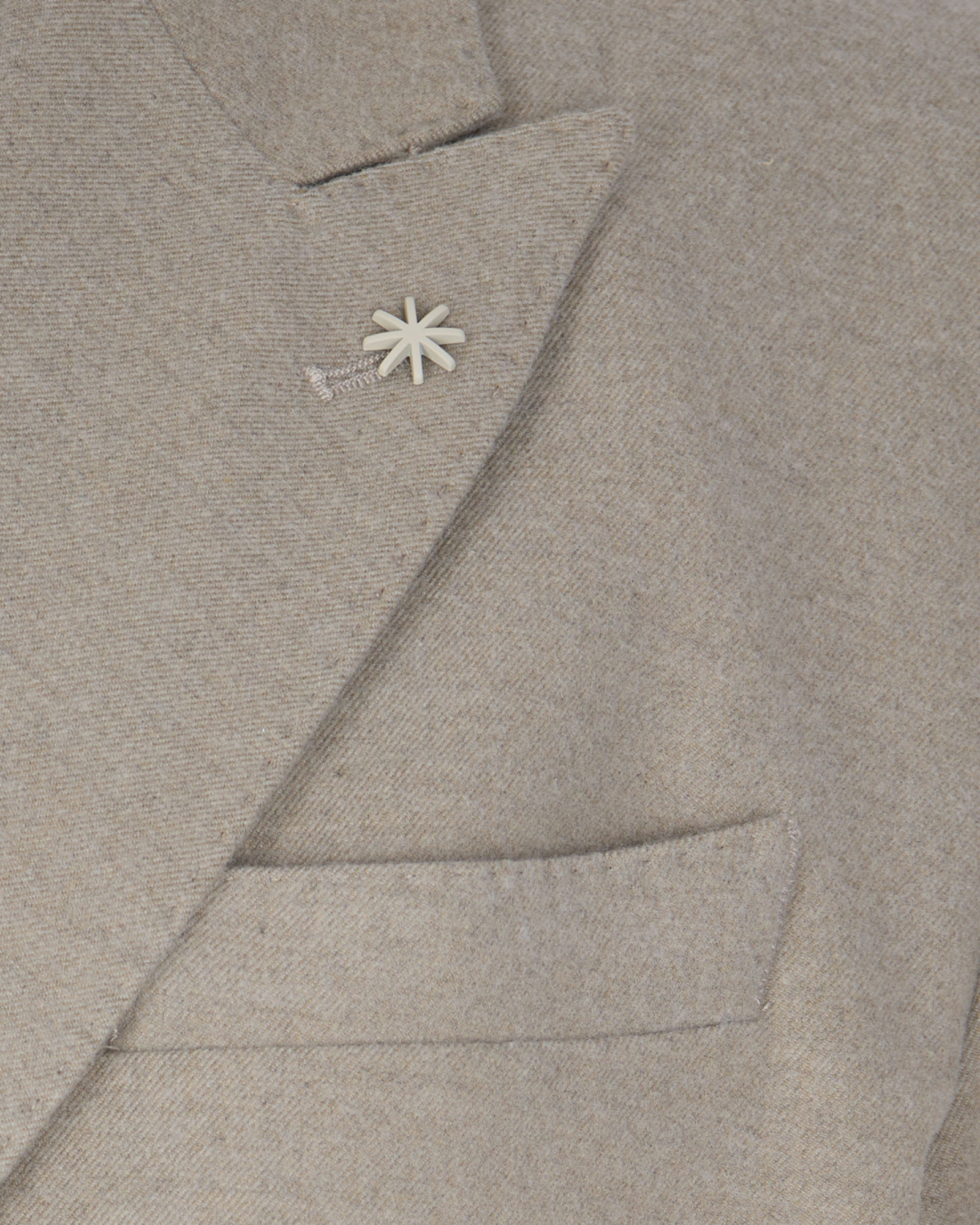 Manuel Ritz Double-breasted Button Blazer In Neutral