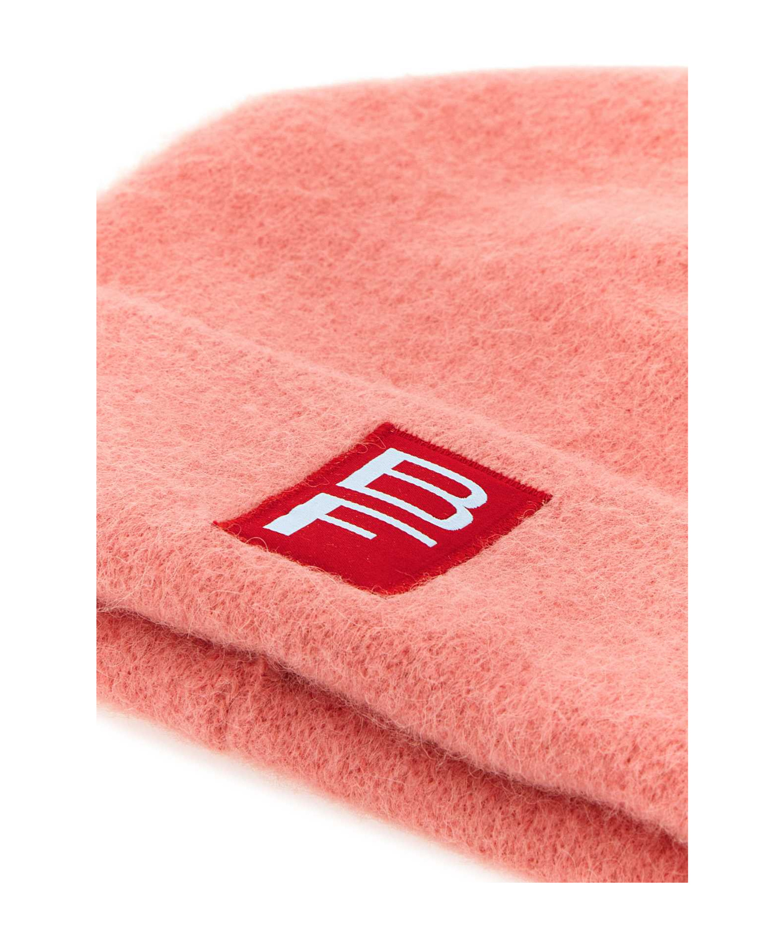 By Far Logo Patch Ribbed Beanie