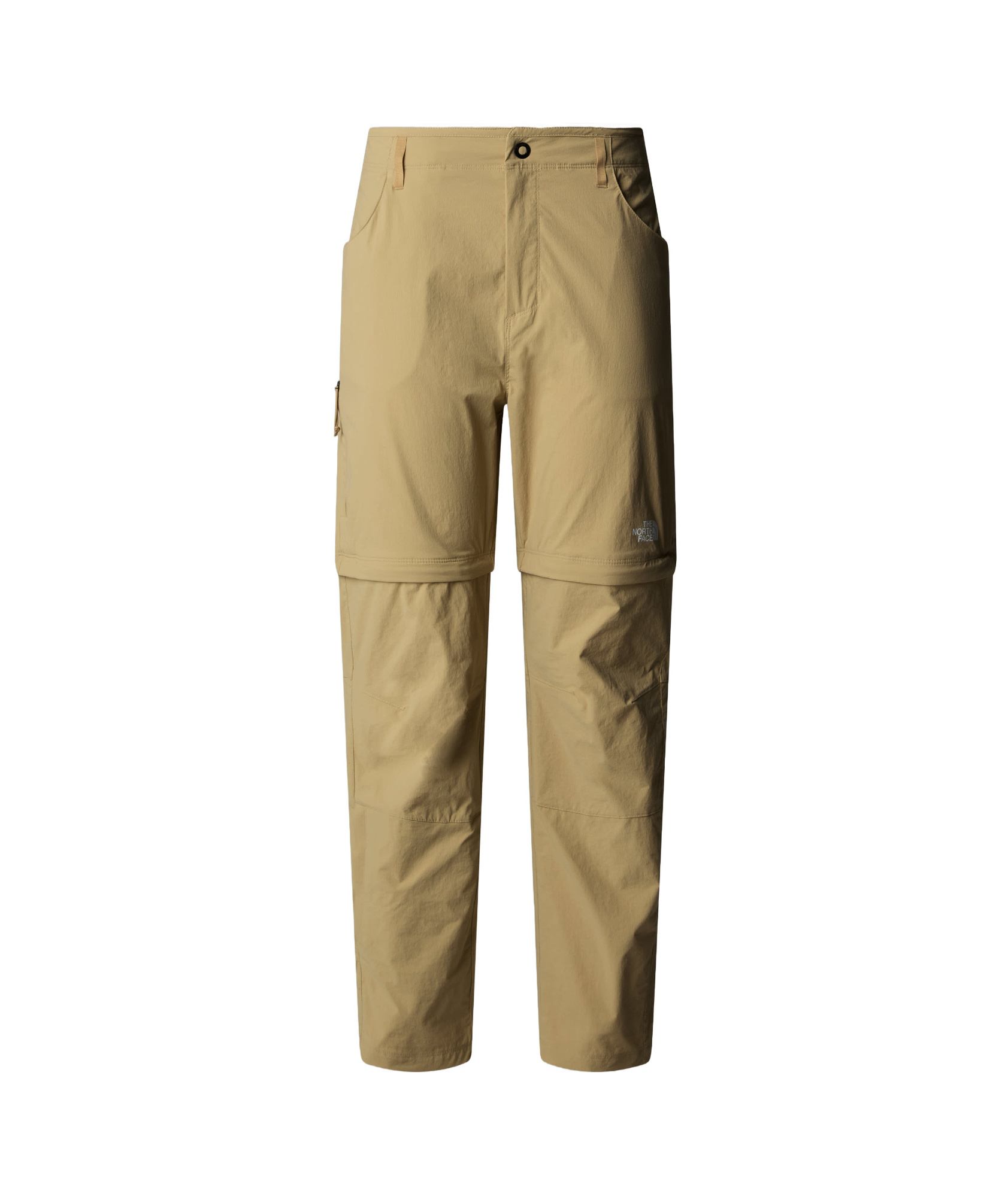 The North Face Womens Exploration Convertible Regular Straight Trousers In Khaki Stone